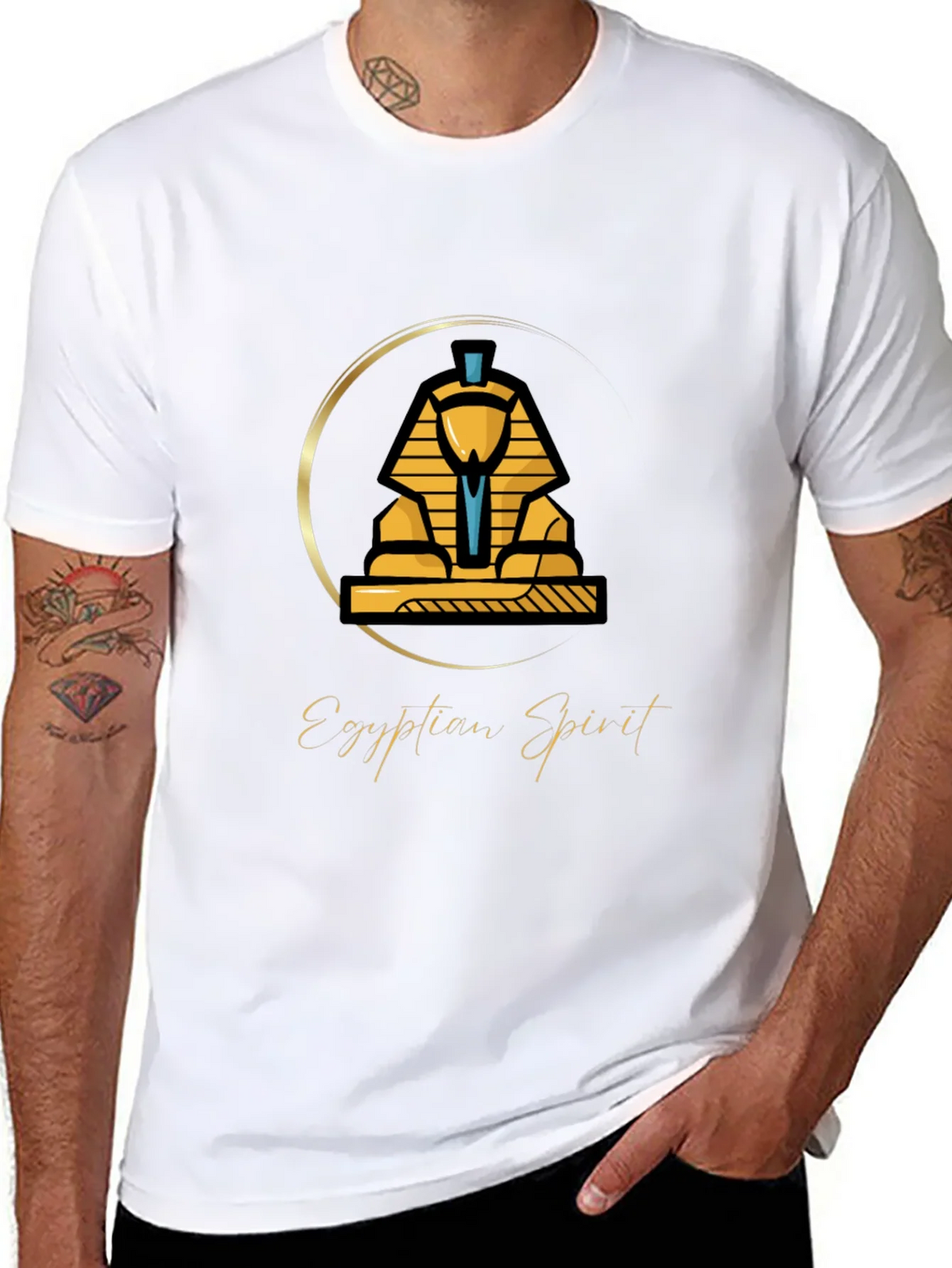 Egyptian Spirit Sphinx Graphic T-Shirt product image 10