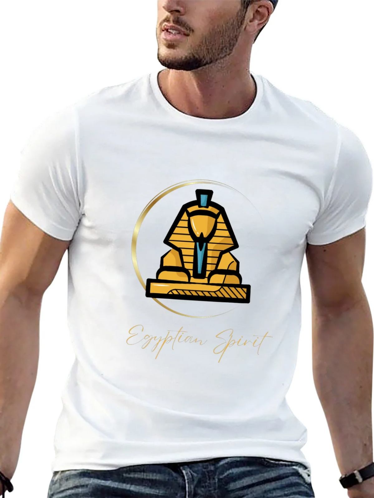 Egyptian Spirit Sphinx Graphic T-Shirt product image 4