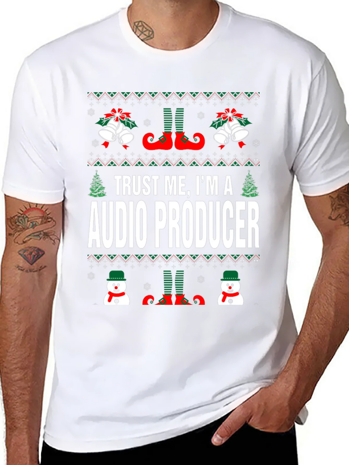 Trust Me Im A Audio Producer Christmas T-Shirt product image 10