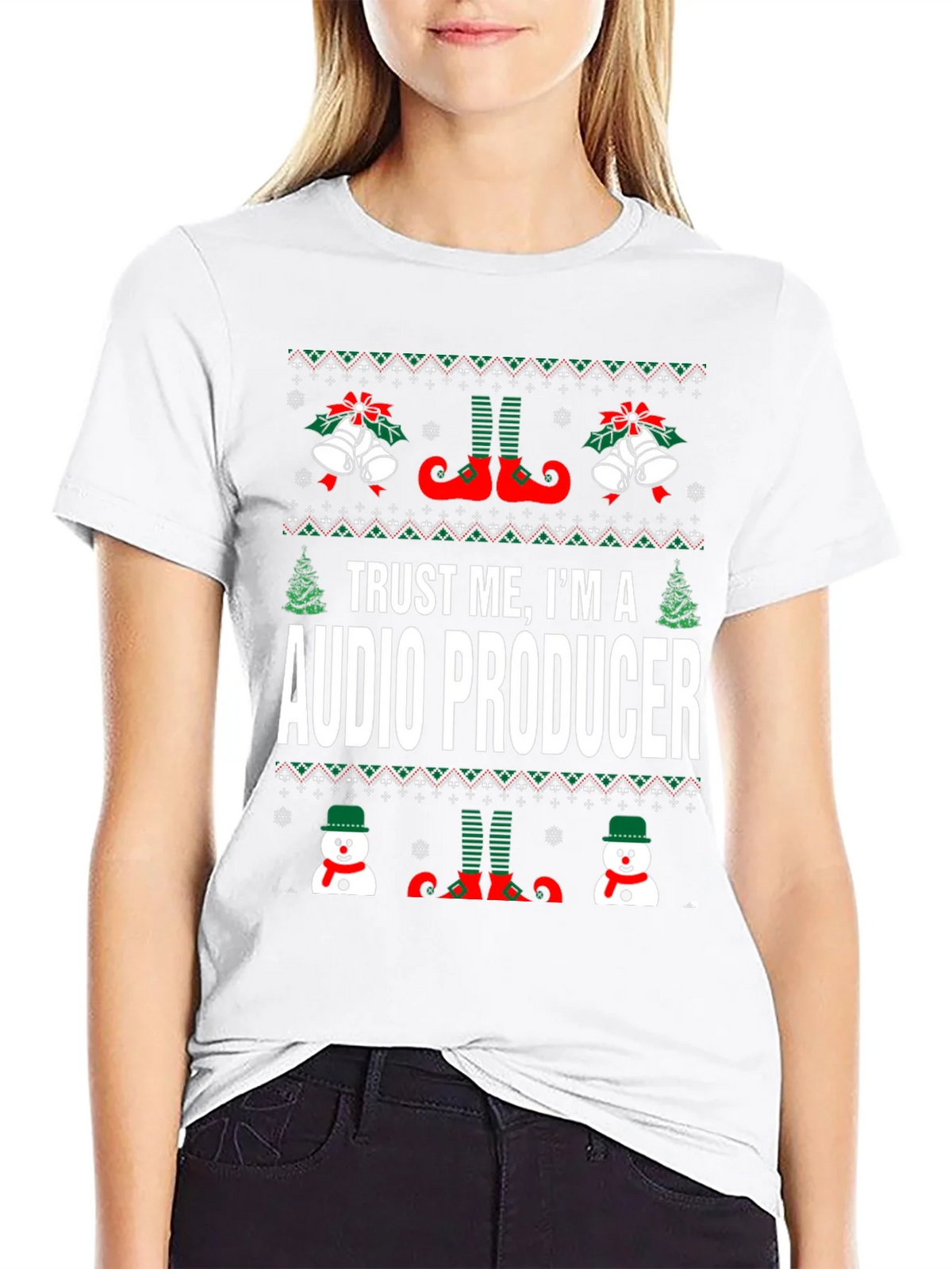 Trust Me Im A Audio Producer Christmas T-Shirt product image 11