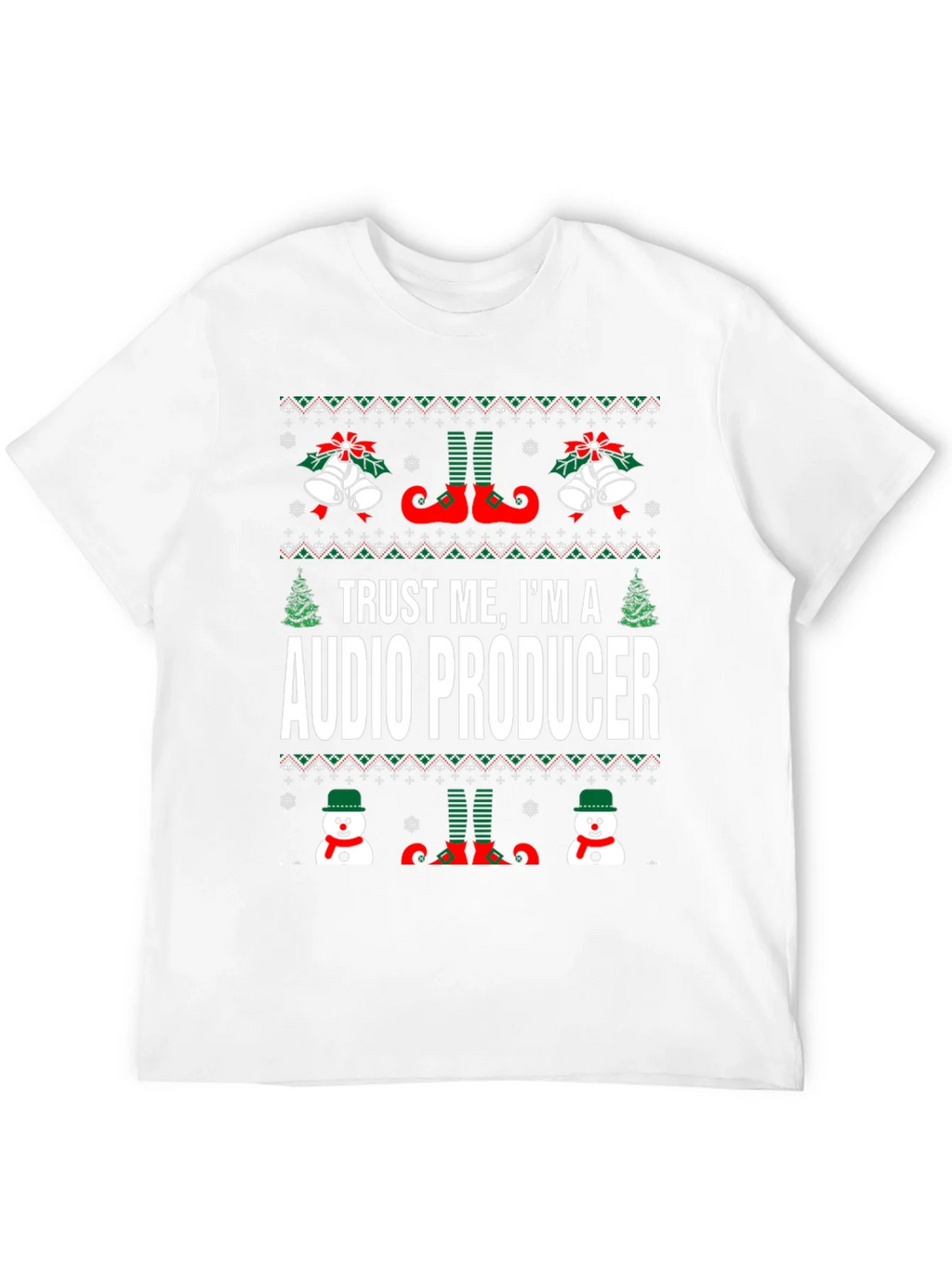 Trust Me Im A Audio Producer Christmas T-Shirt product image 3