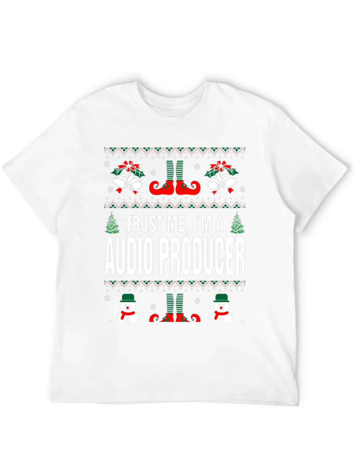 Trust Me Im A Audio Producer Christmas T-Shirt product image 3