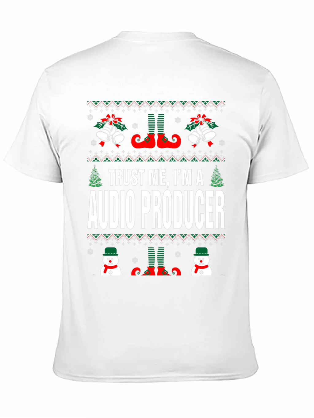 Trust Me Im A Audio Producer Christmas T-Shirt product image 2