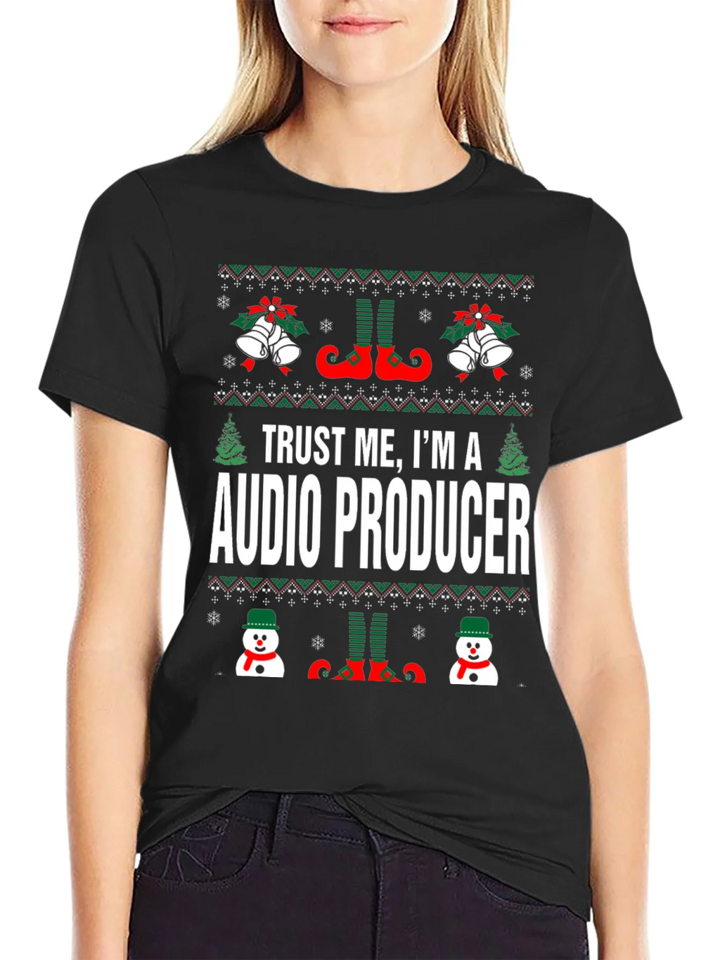 Trust Me Im A Audio Producer Christmas T-Shirt product image 5