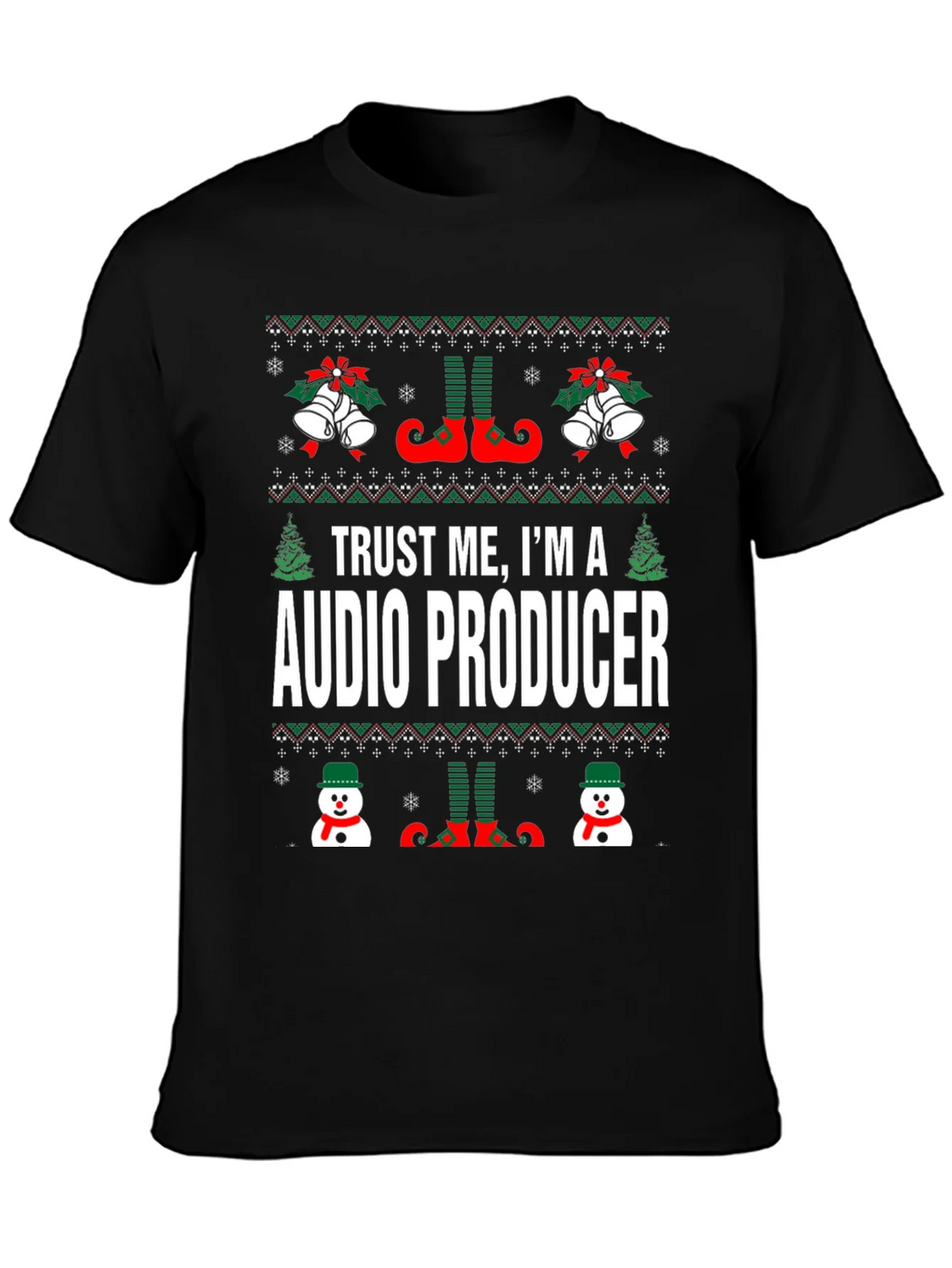 Trust Me Im A Audio Producer Christmas T-Shirt product image 6