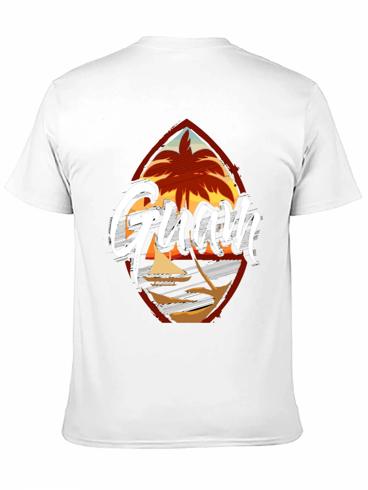 Guam Island Black T-Shirt product image 2