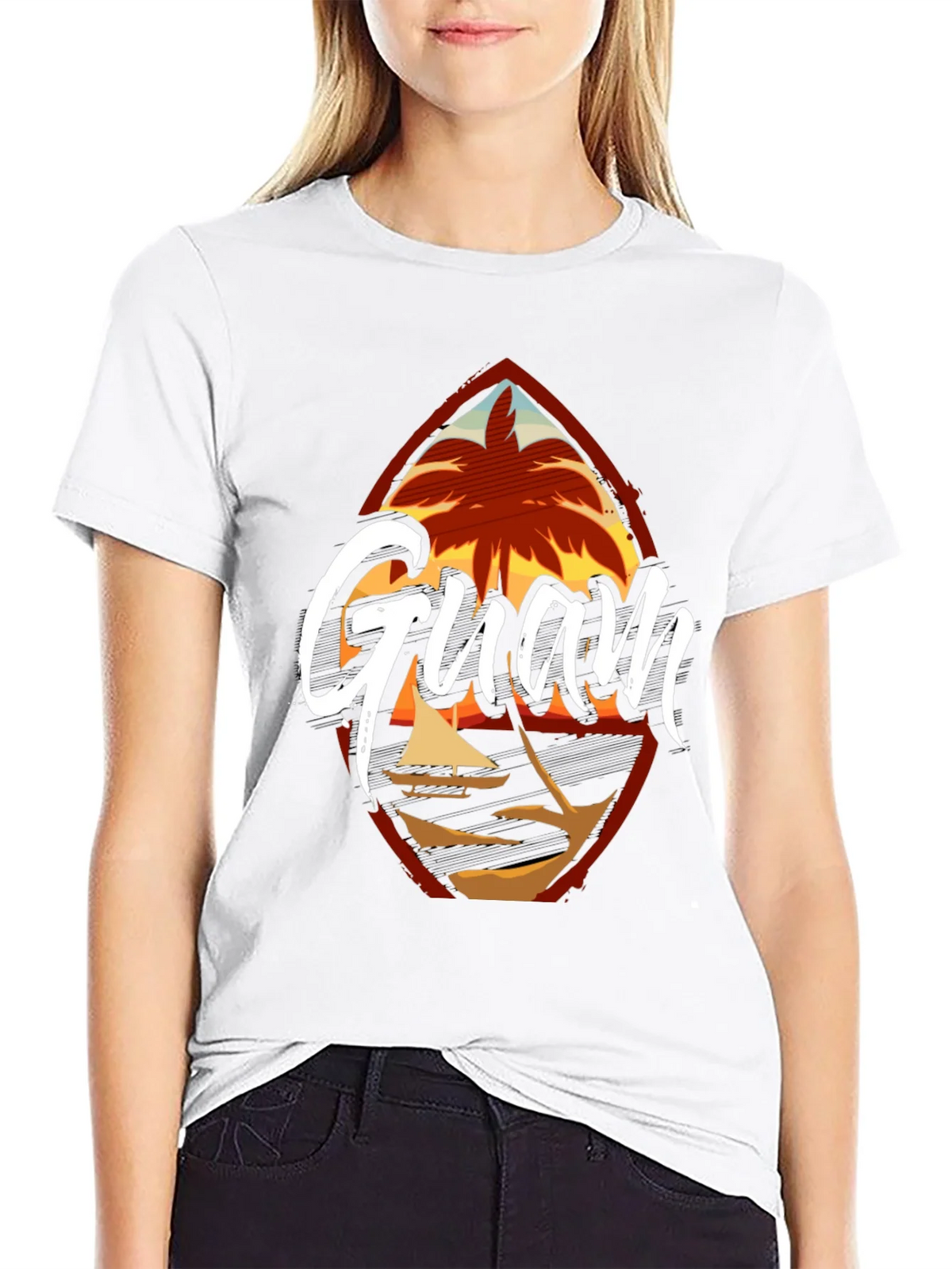 Guam Island Black T-Shirt product image 11