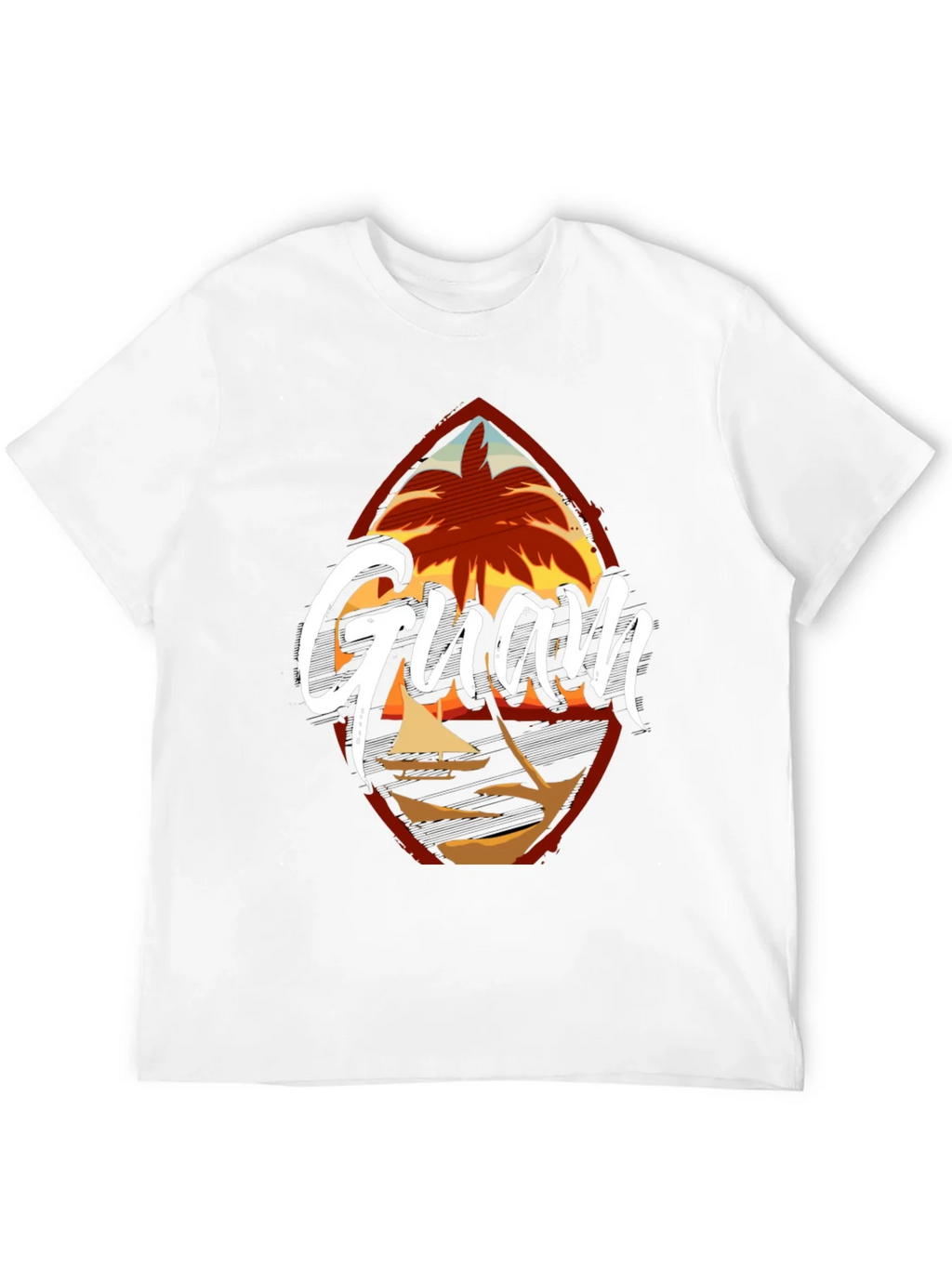 Guam Island Black T-Shirt product image 3