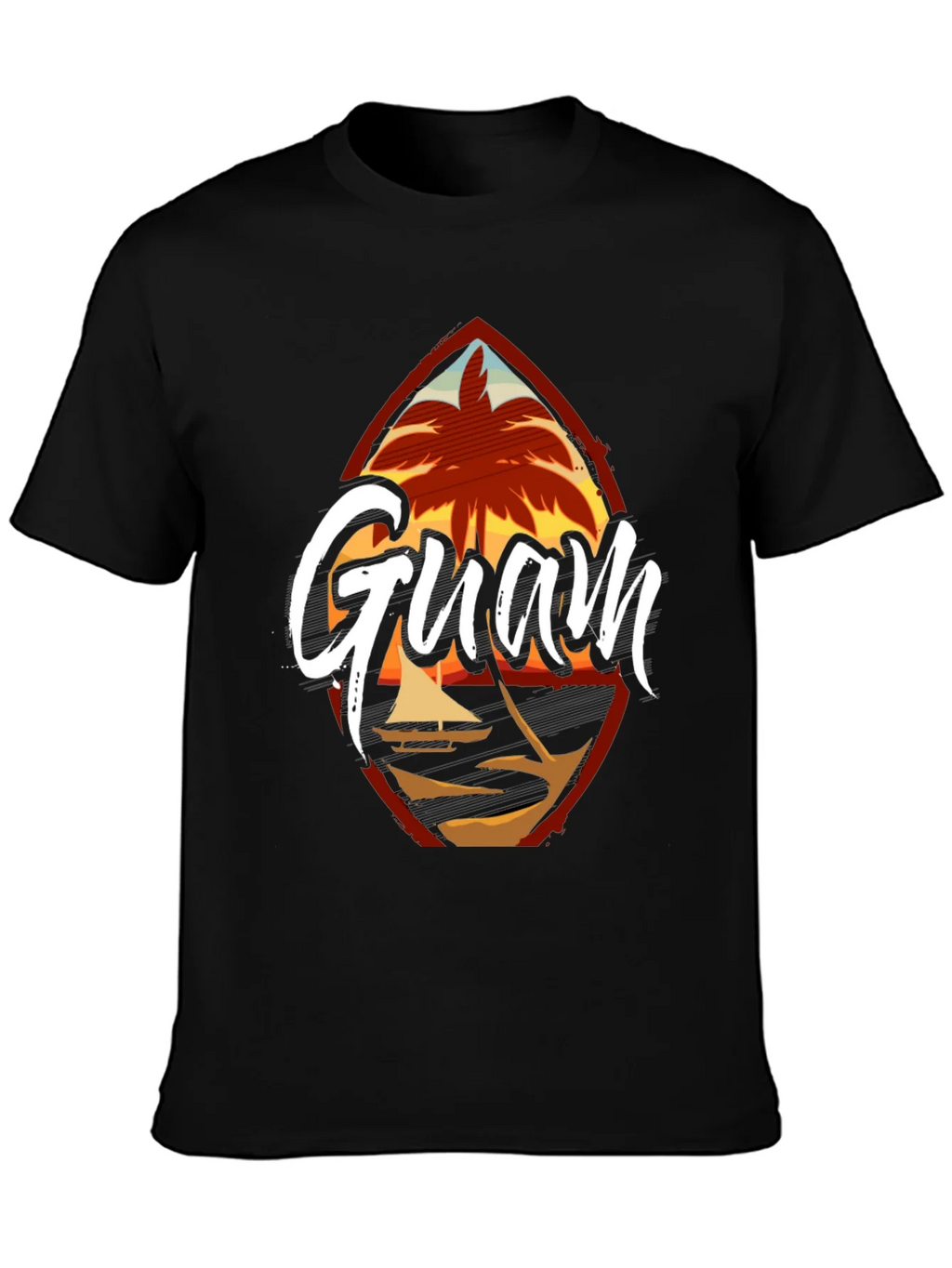 Guam Island Black T-Shirt product image 6