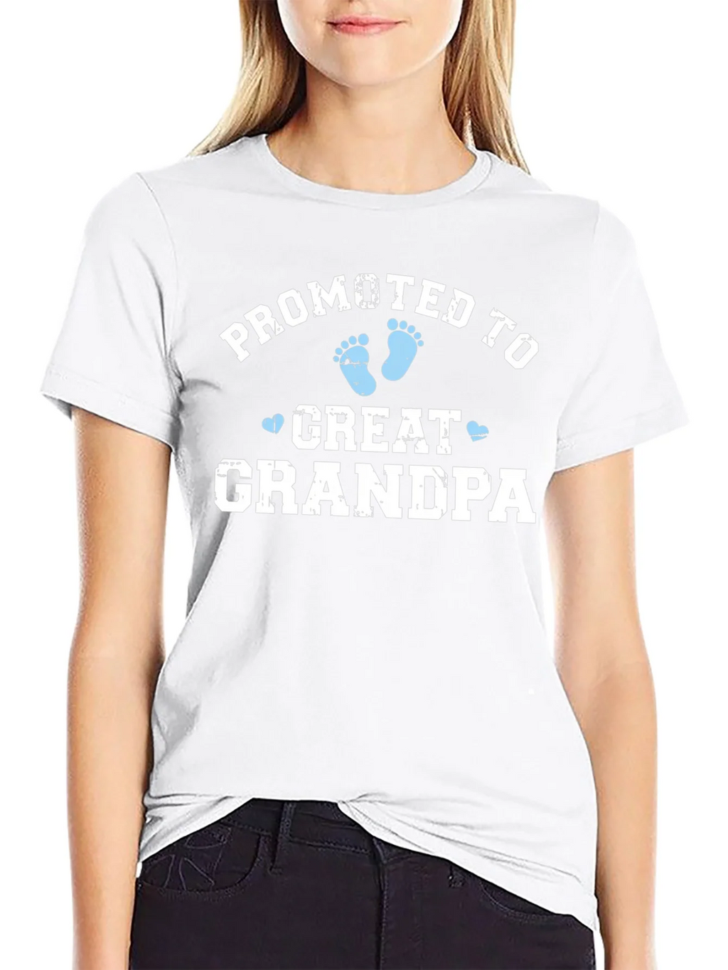 Promoted to Great Grandpa Black T-Shirt product image 11