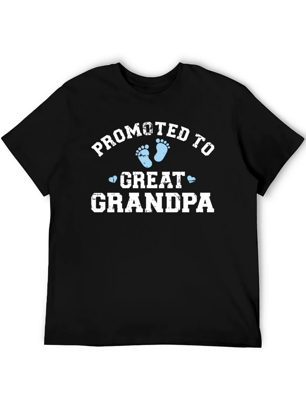 Promoted to Great Grandpa Black T-Shirt product image 8