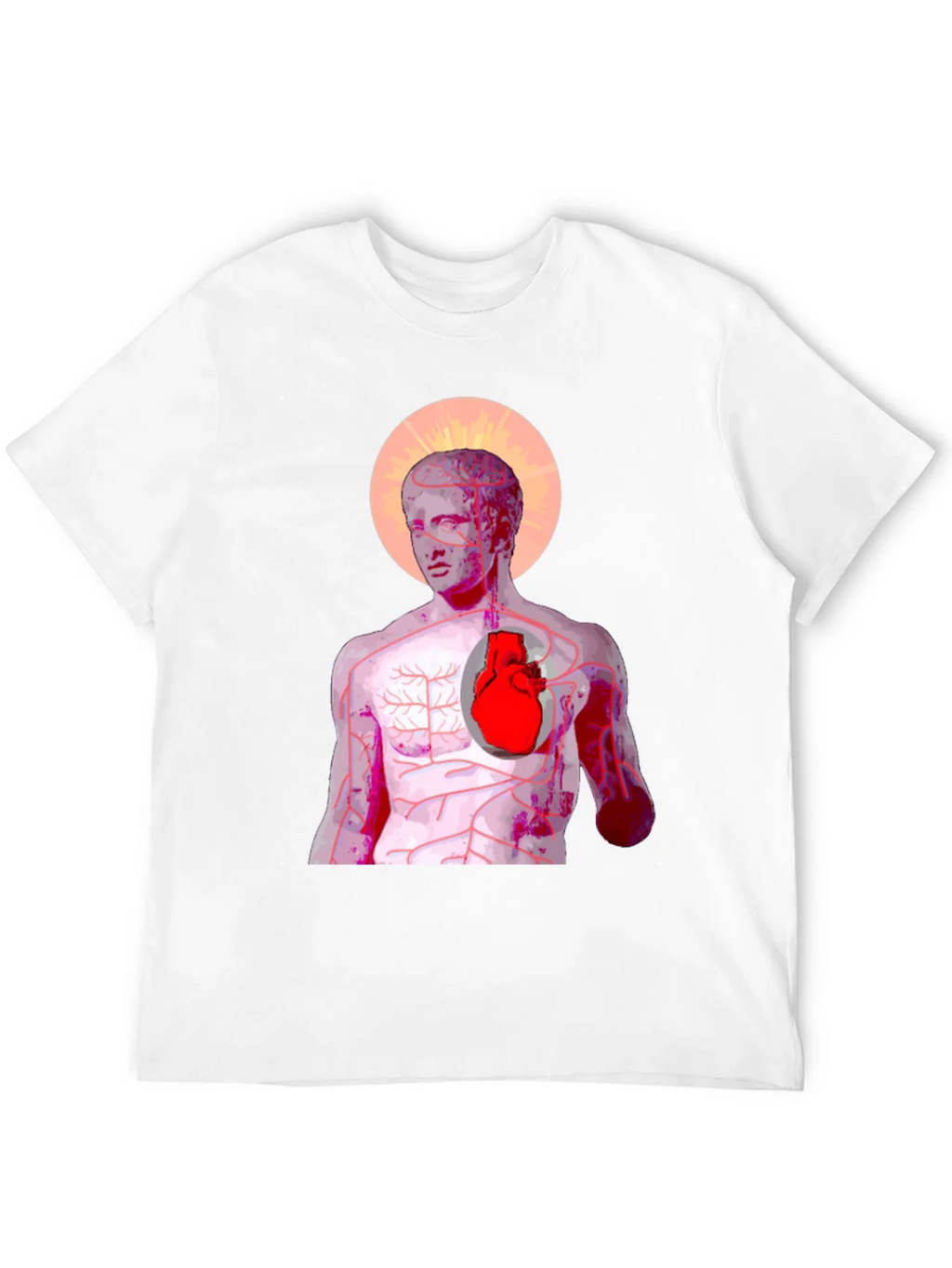 Anatomical Heart Graphic Tee - Artistic Anatomy T-Shirt product image 3