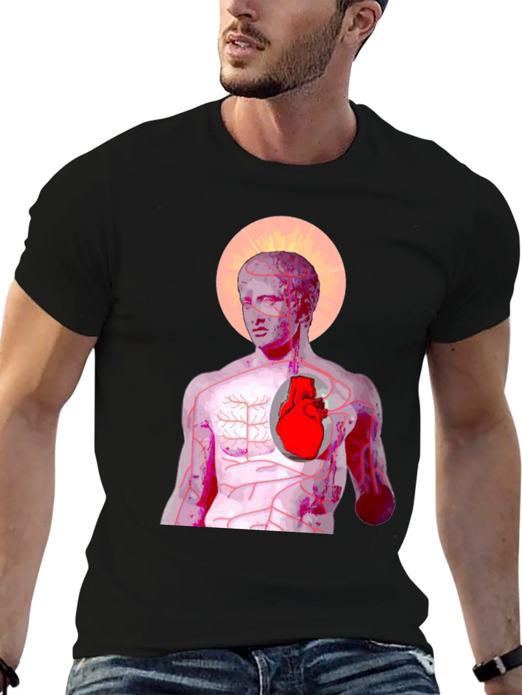 Anatomical Heart Graphic Tee - Artistic Anatomy T-Shirt product image 9