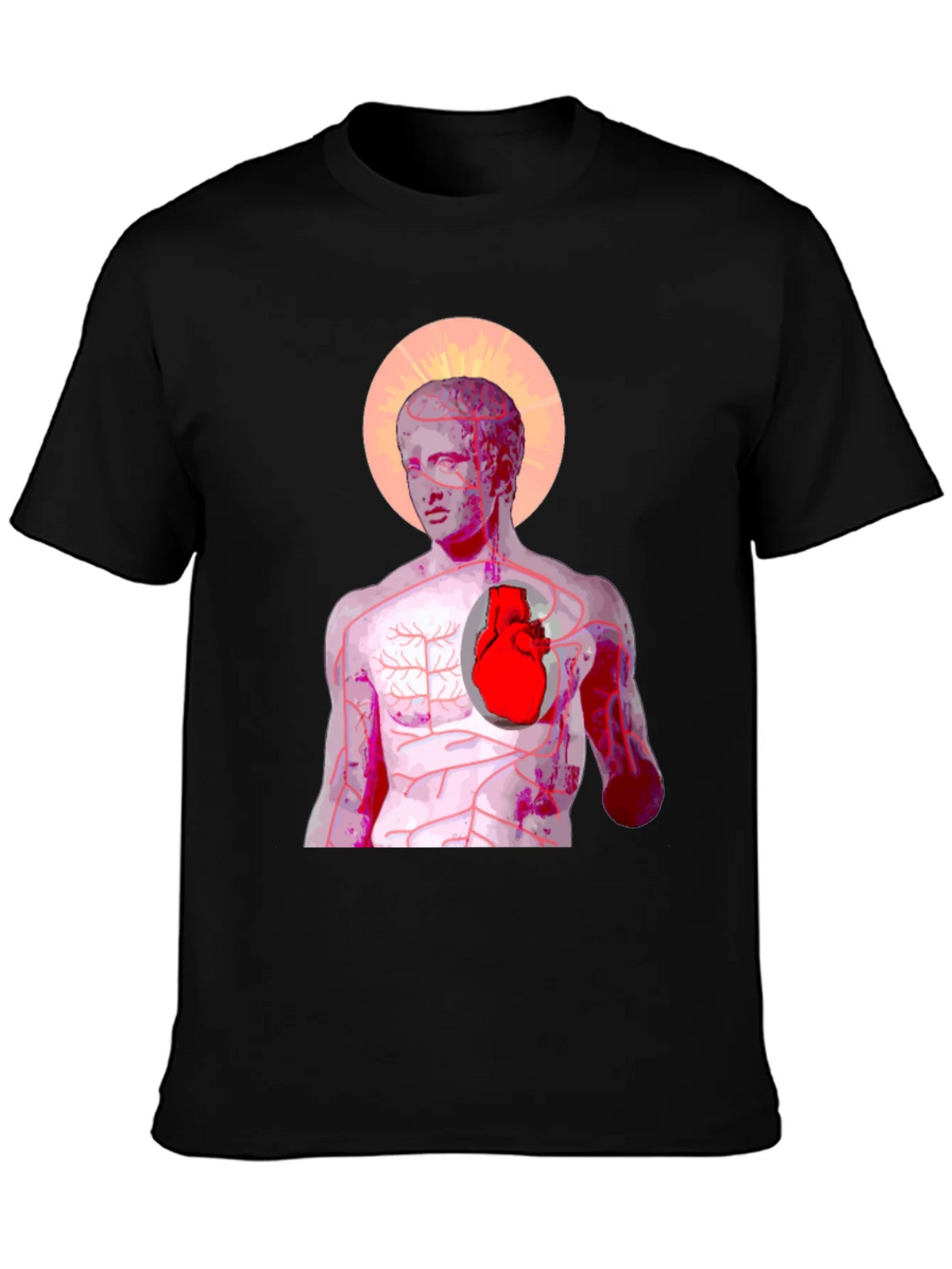 Anatomical Heart Graphic Tee - Artistic Anatomy T-Shirt product image 6
