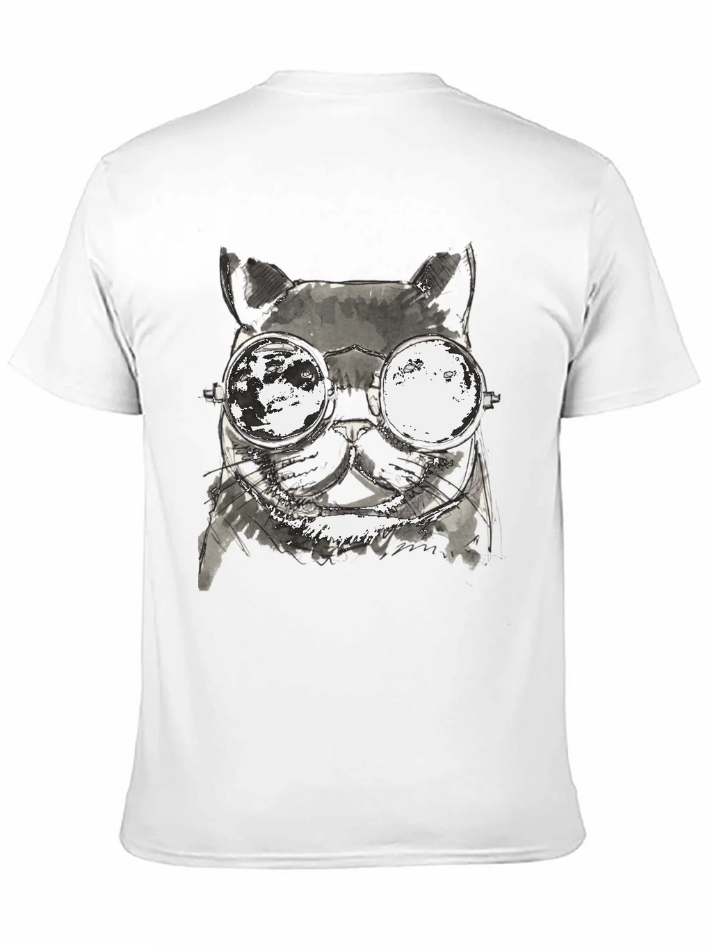 Cool Cat T-Shirt - Unisex Black Tee with Unique Graphic product image 2