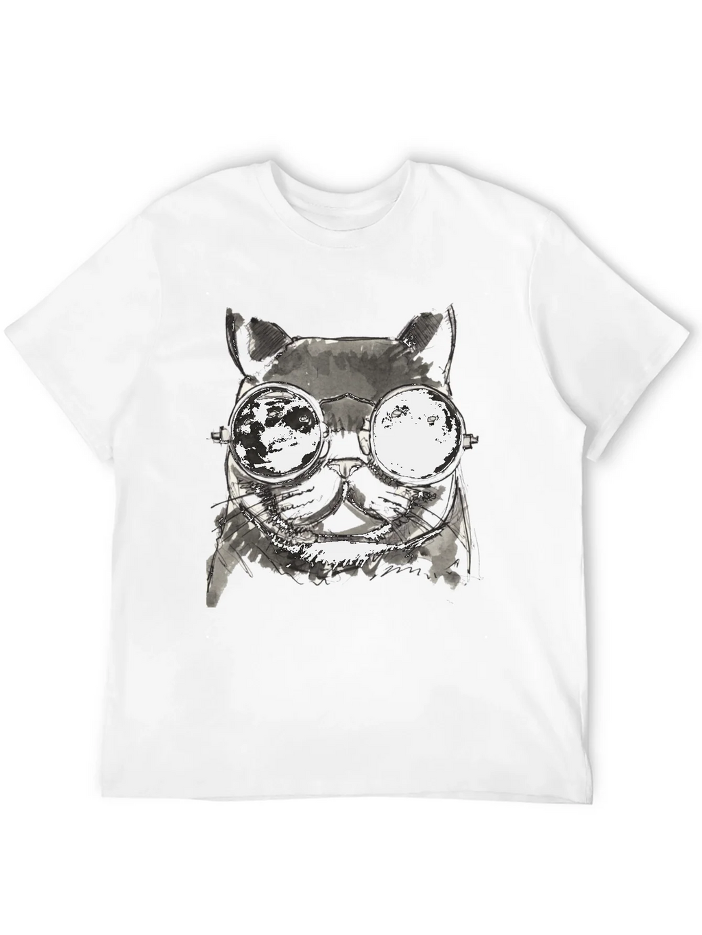 Cool Cat T-Shirt - Unisex Black Tee with Unique Graphic product image 3