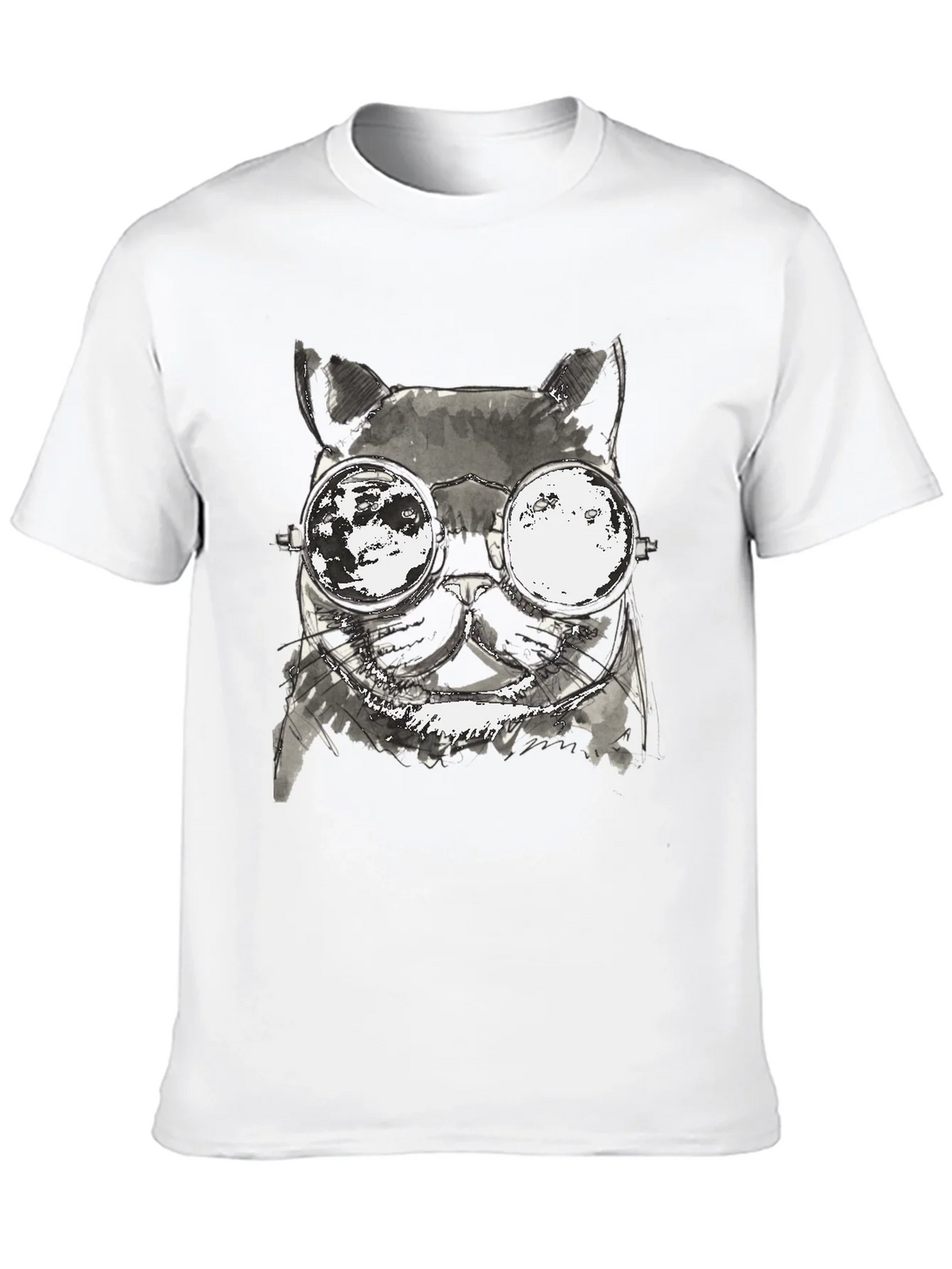 Cool Cat T-Shirt - Unisex Black Tee with Unique Graphic product image 12