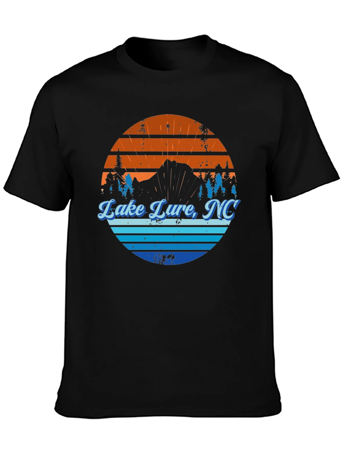 Lake Lure NC Graphic Tee - Mens Black T-Shirt product image 6