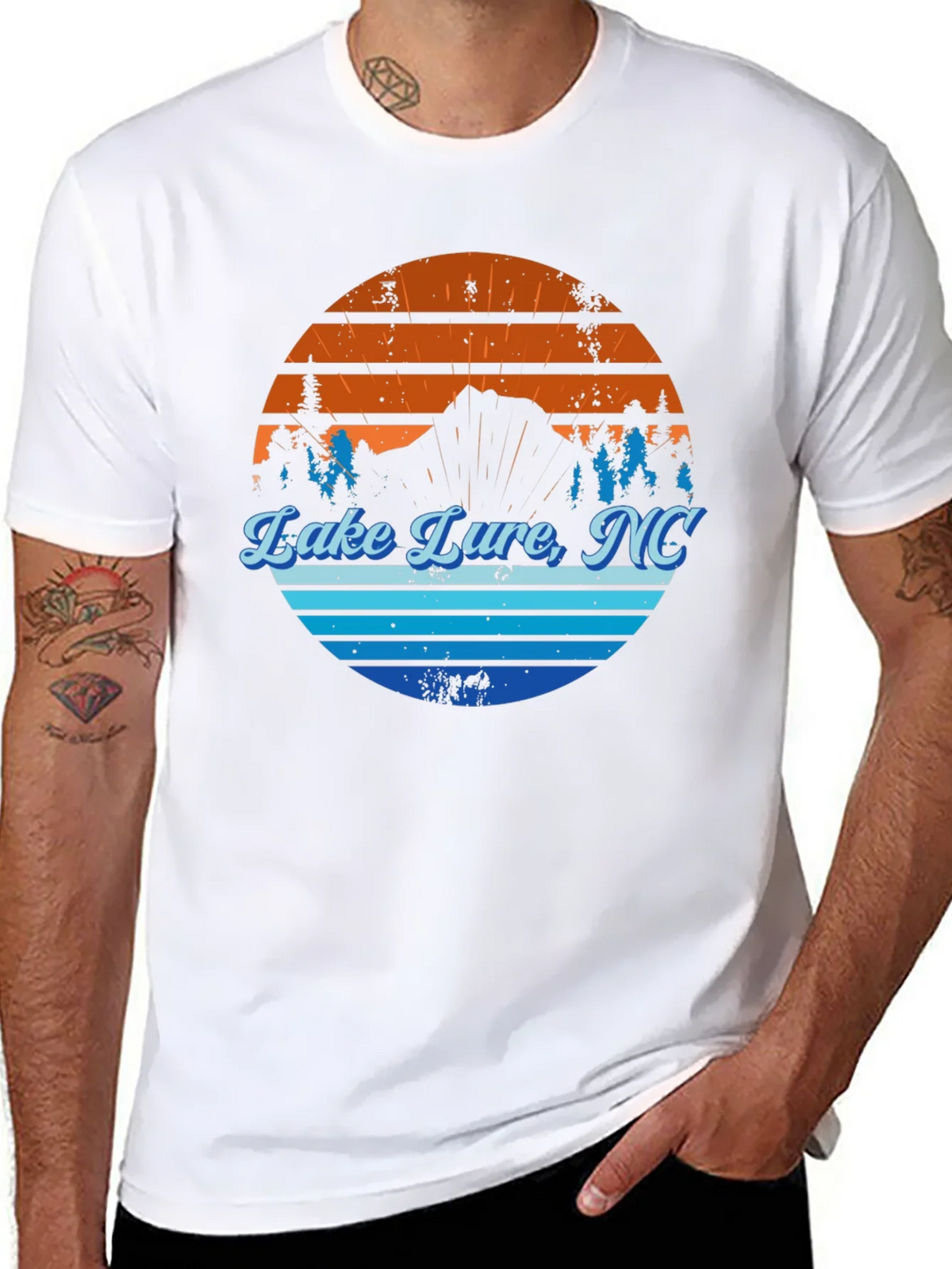 Lake Lure NC Graphic Tee - Mens Black T-Shirt product image 10