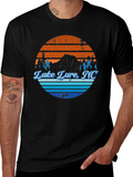 Lake Lure NC Graphic Tee - Mens Black T-Shirt product image 1