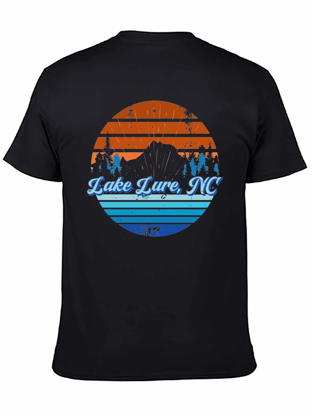 Lake Lure NC Graphic Tee - Mens Black T-Shirt product image 7