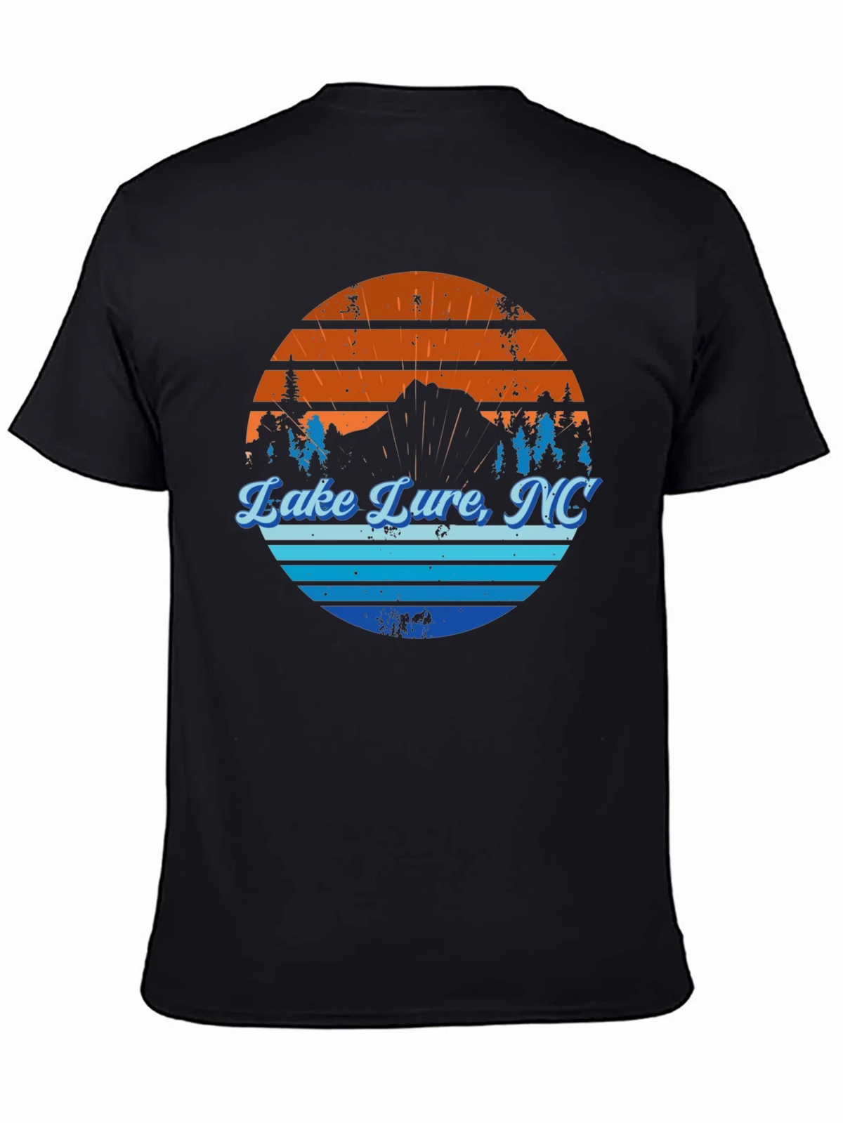 Lake Lure NC Graphic Tee - Mens Black T-Shirt product image 7