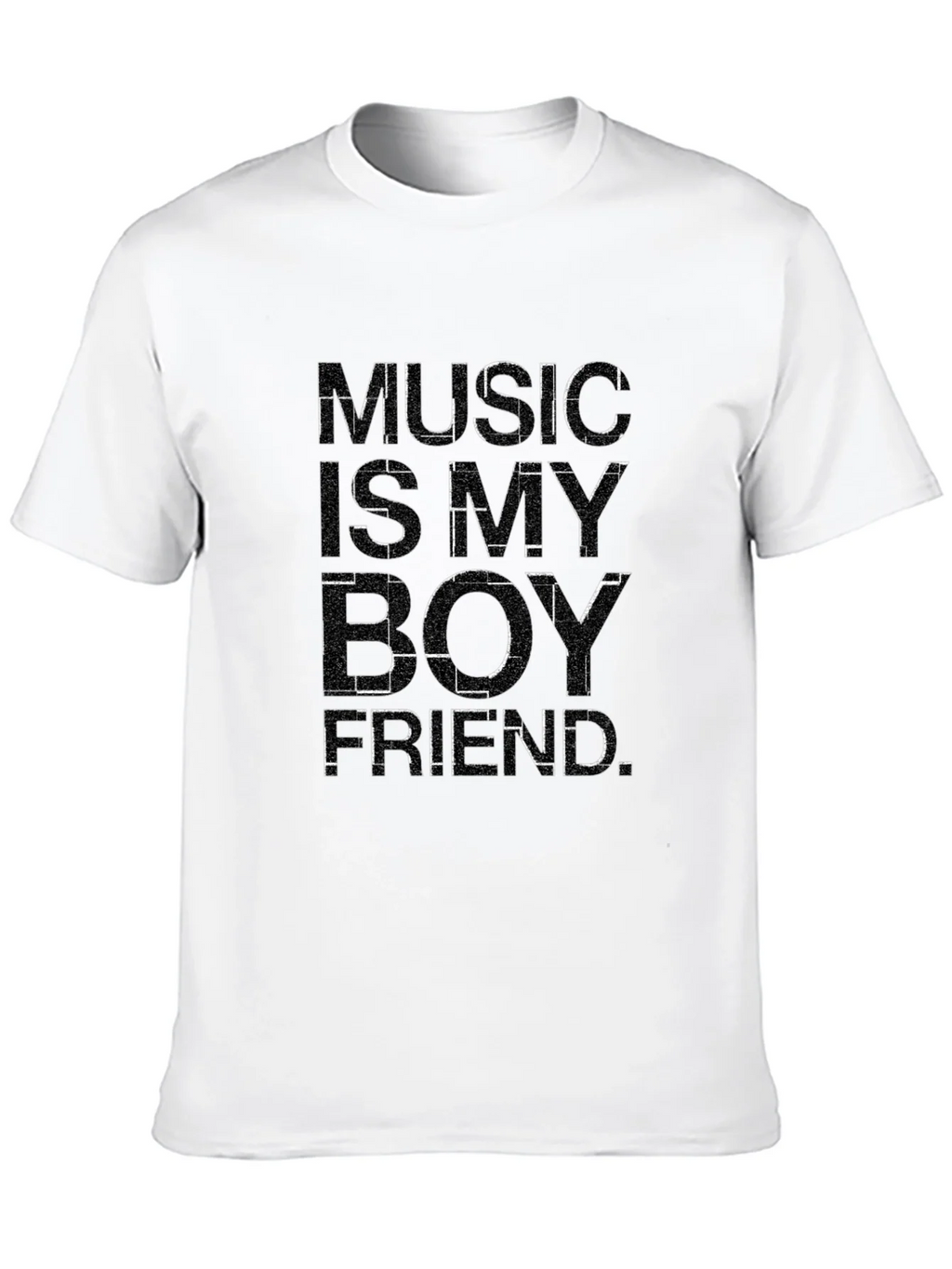 Music Is My Boyfriend Black Graphic Tee product image 12