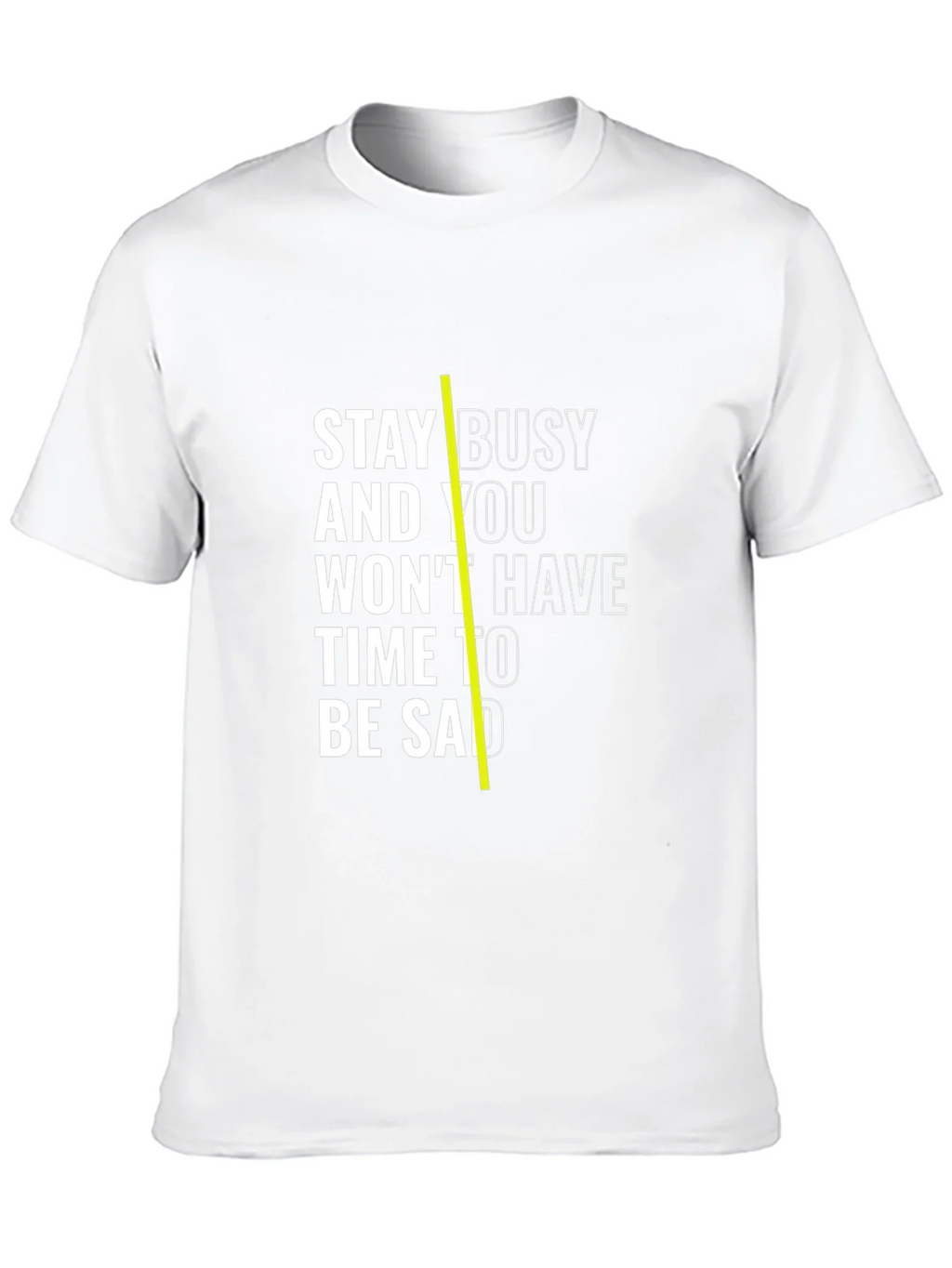 Stay Busy Black T-Shirt with Motivation Quote product image 12