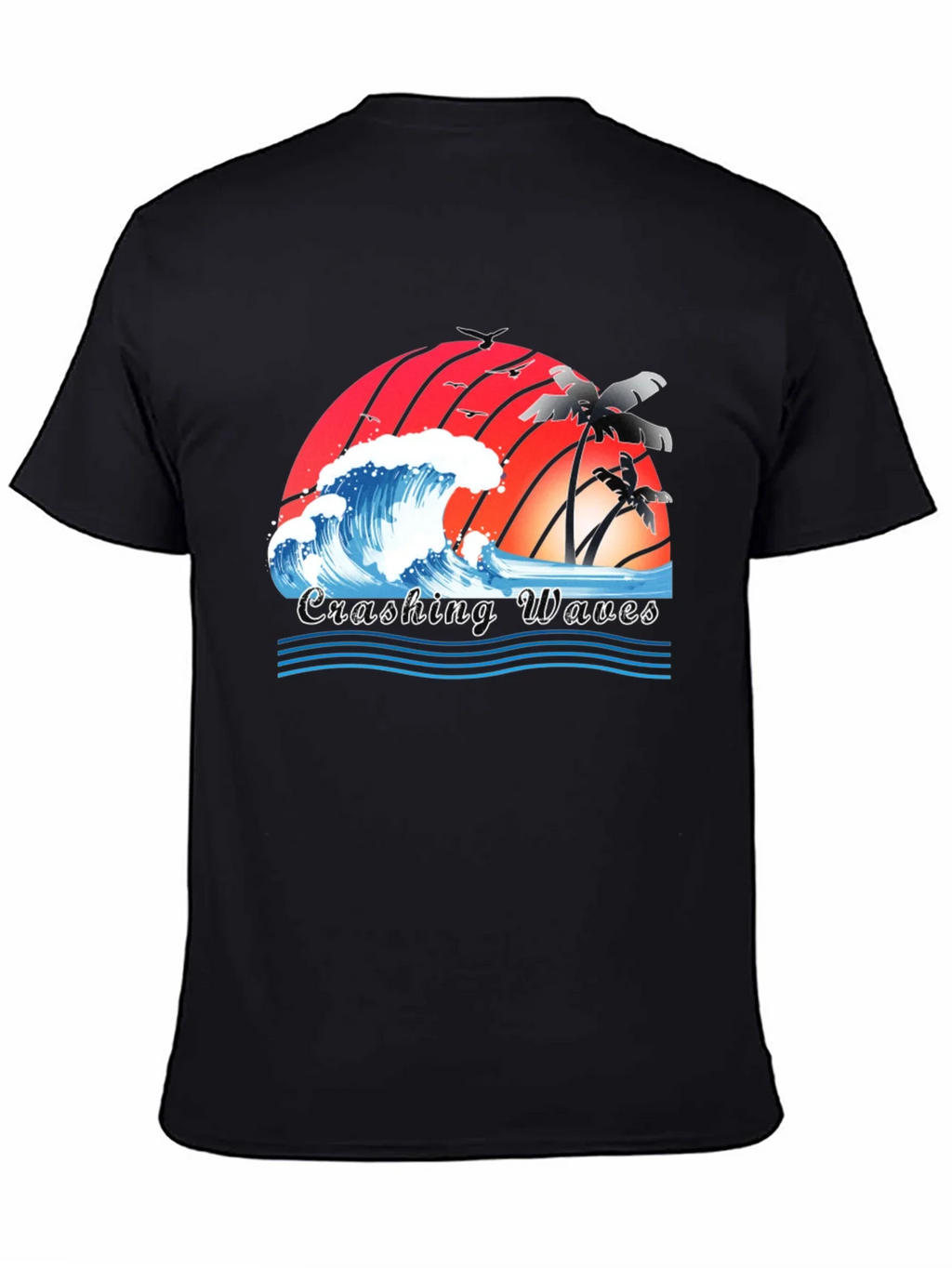 Crashing Waves Graphic Tee - Tropical Beach Vibes product image 7