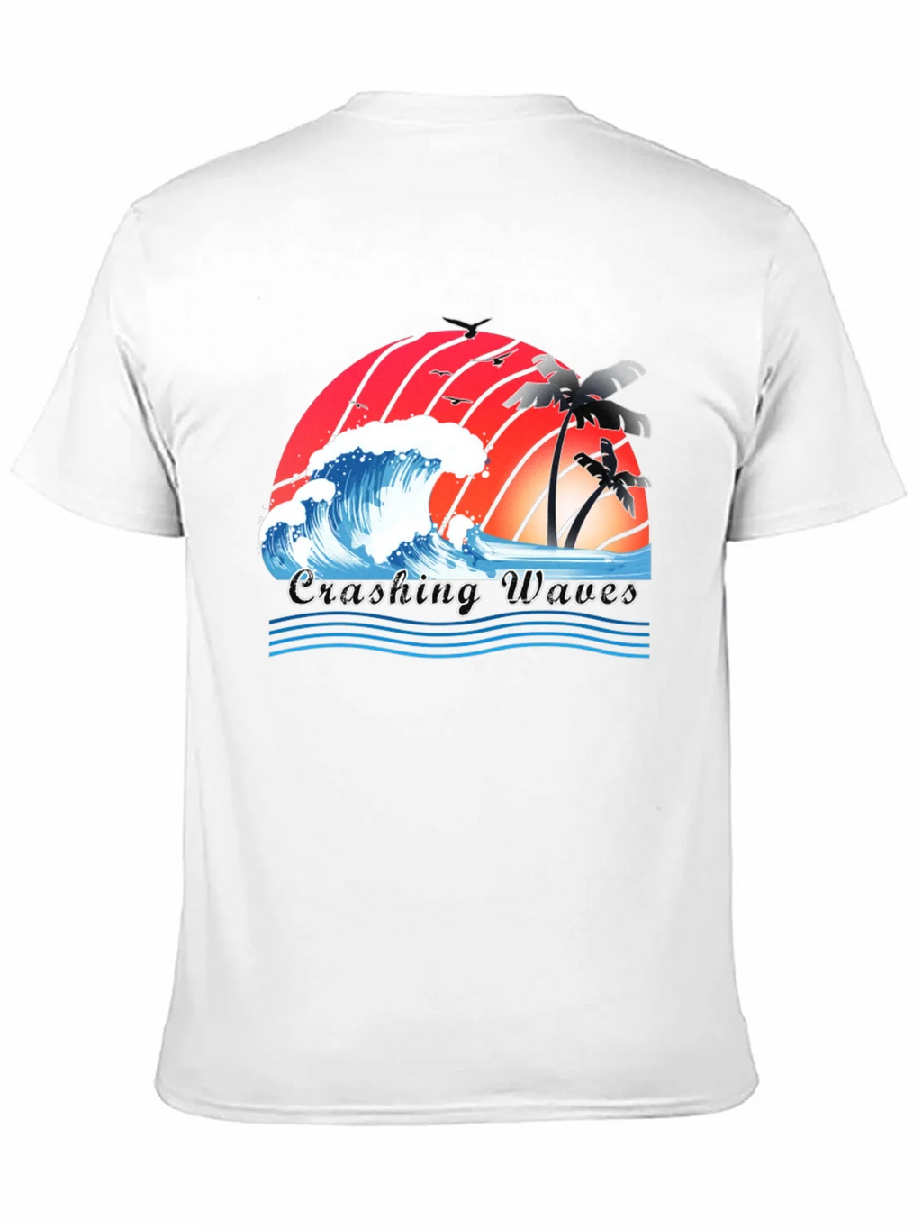 Crashing Waves Graphic Tee - Tropical Beach Vibes product image 2