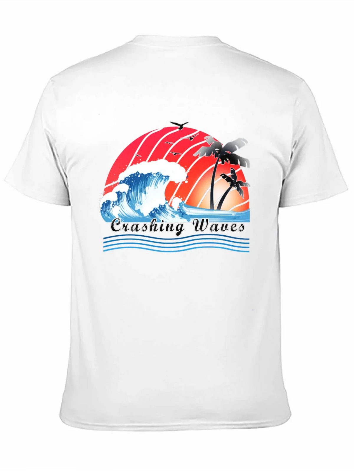 Crashing Waves Graphic Tee - Tropical Beach Vibes product image 2