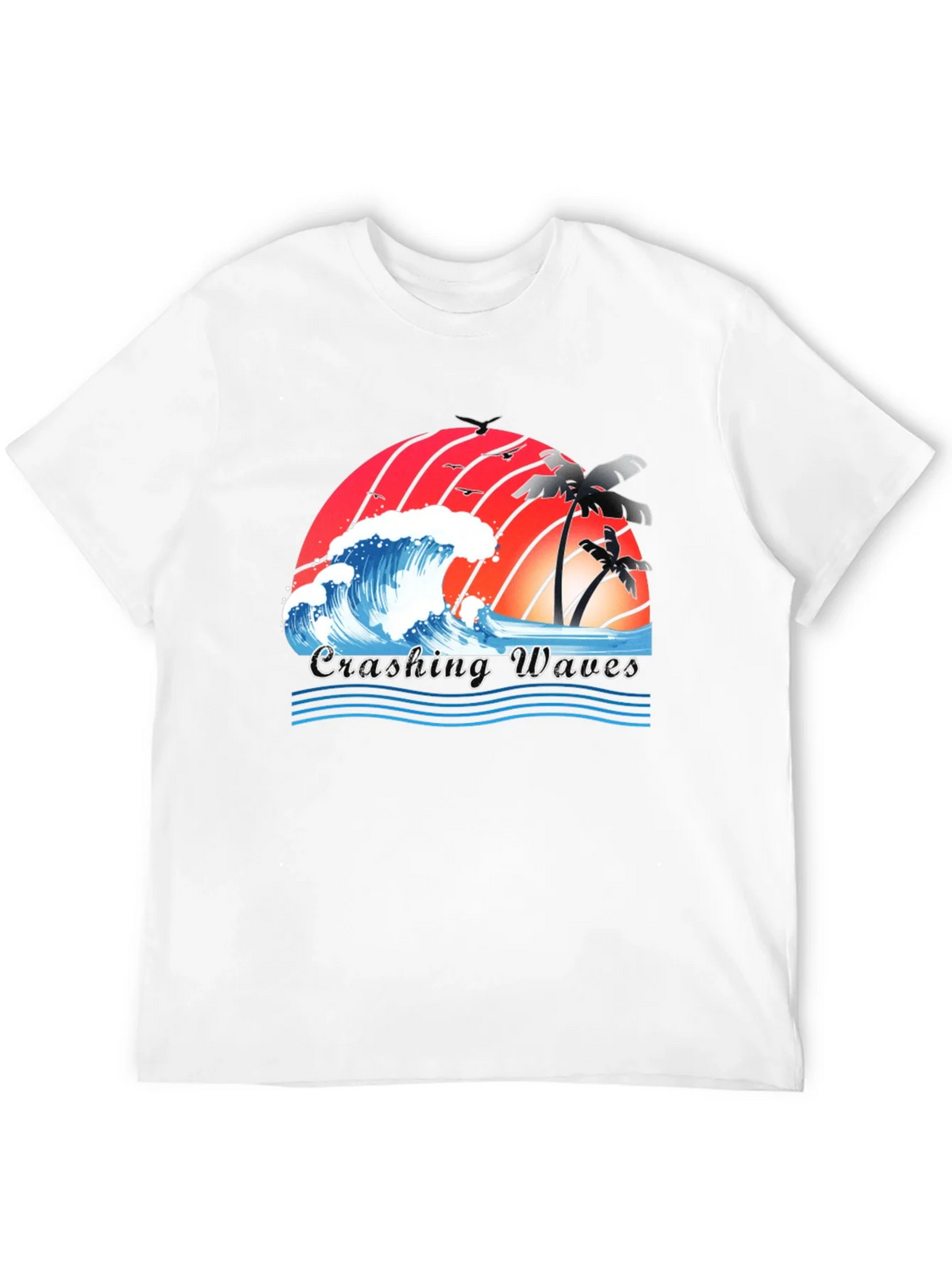 Crashing Waves Graphic Tee - Tropical Beach Vibes product image 3