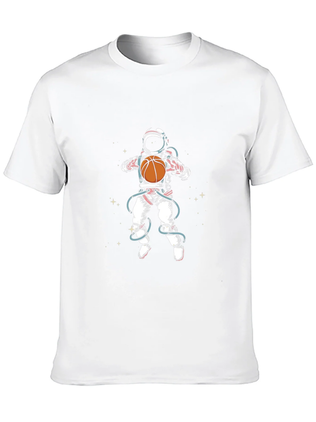 Astronaut Basketball Graphic Tee - Black Cotton Blend product image 12