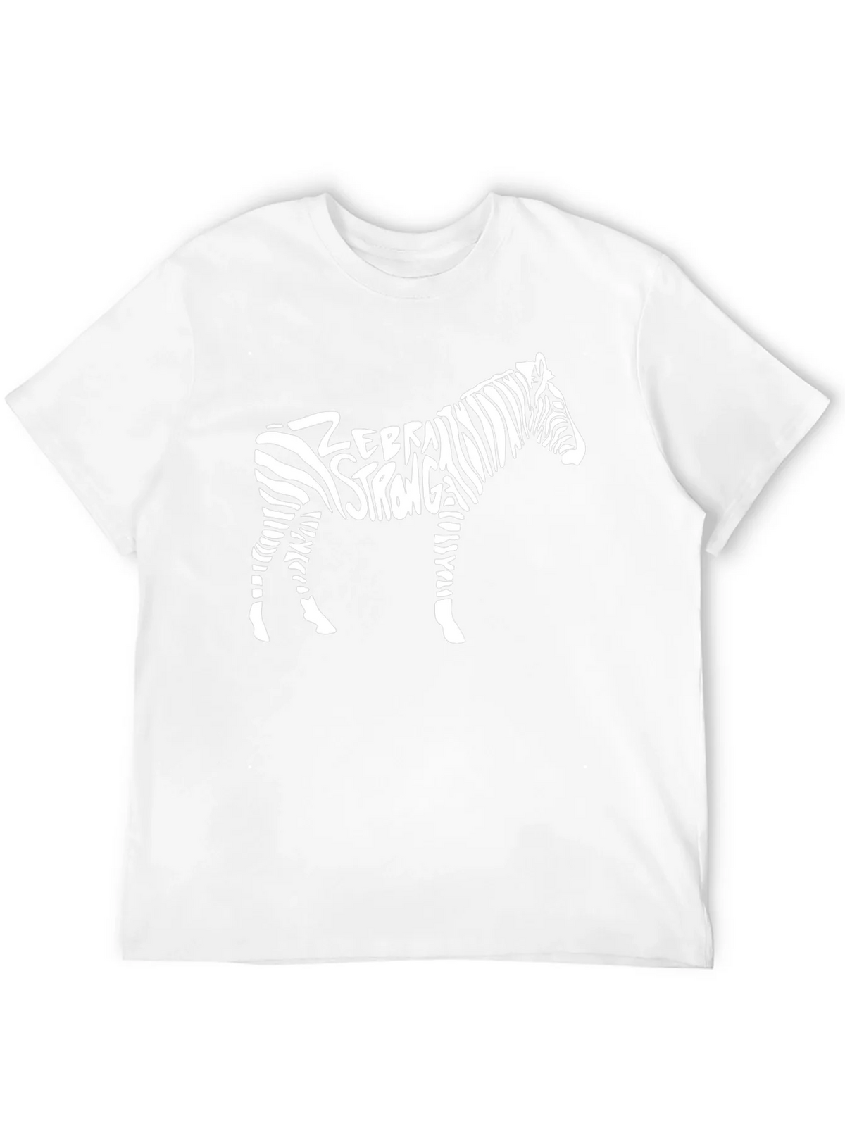 Zebra Strong Graphic Tee - Black Cotton T-Shirt product image 3