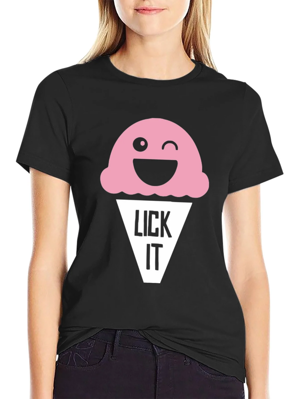 Funny Lick It Ice Cream Graphic Tee product image 5
