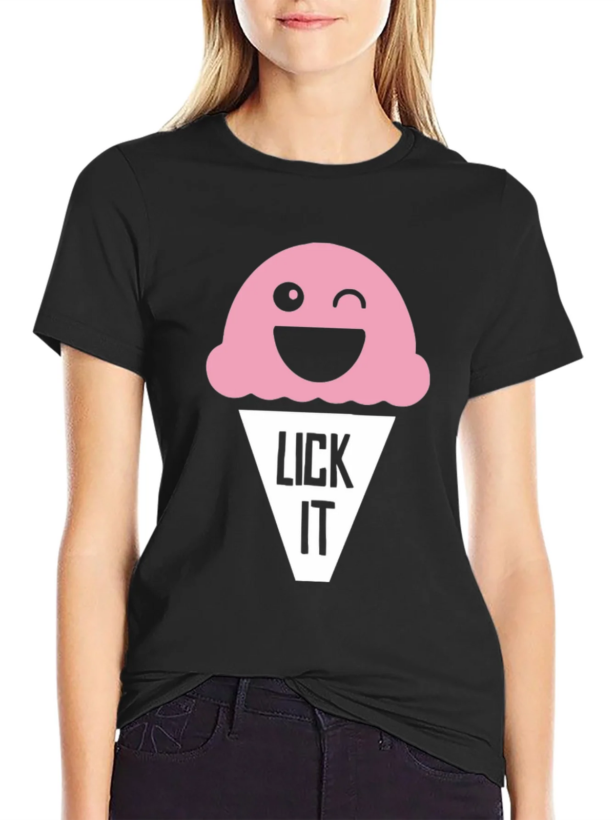 Funny Lick It Ice Cream Graphic Tee product image 5