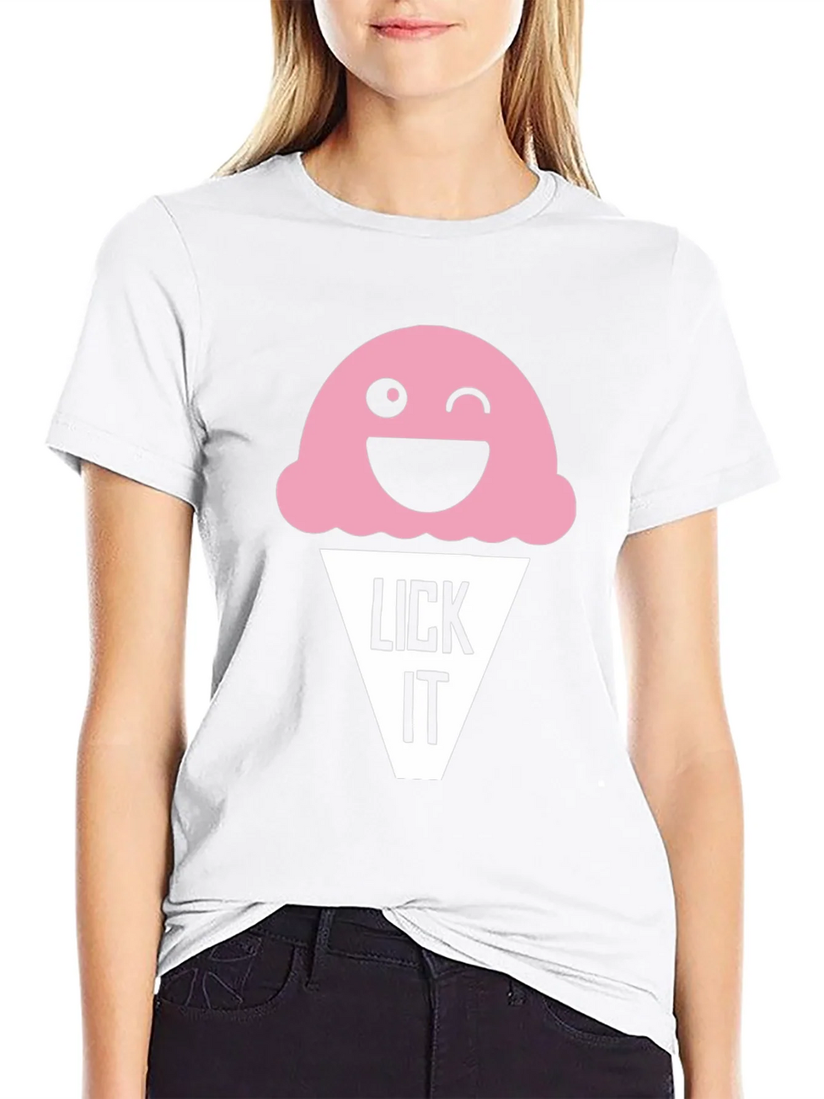 Funny Lick It Ice Cream Graphic Tee product image 11