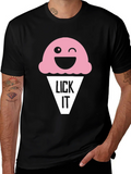 Funny Lick It Ice Cream Graphic Tee product image 1