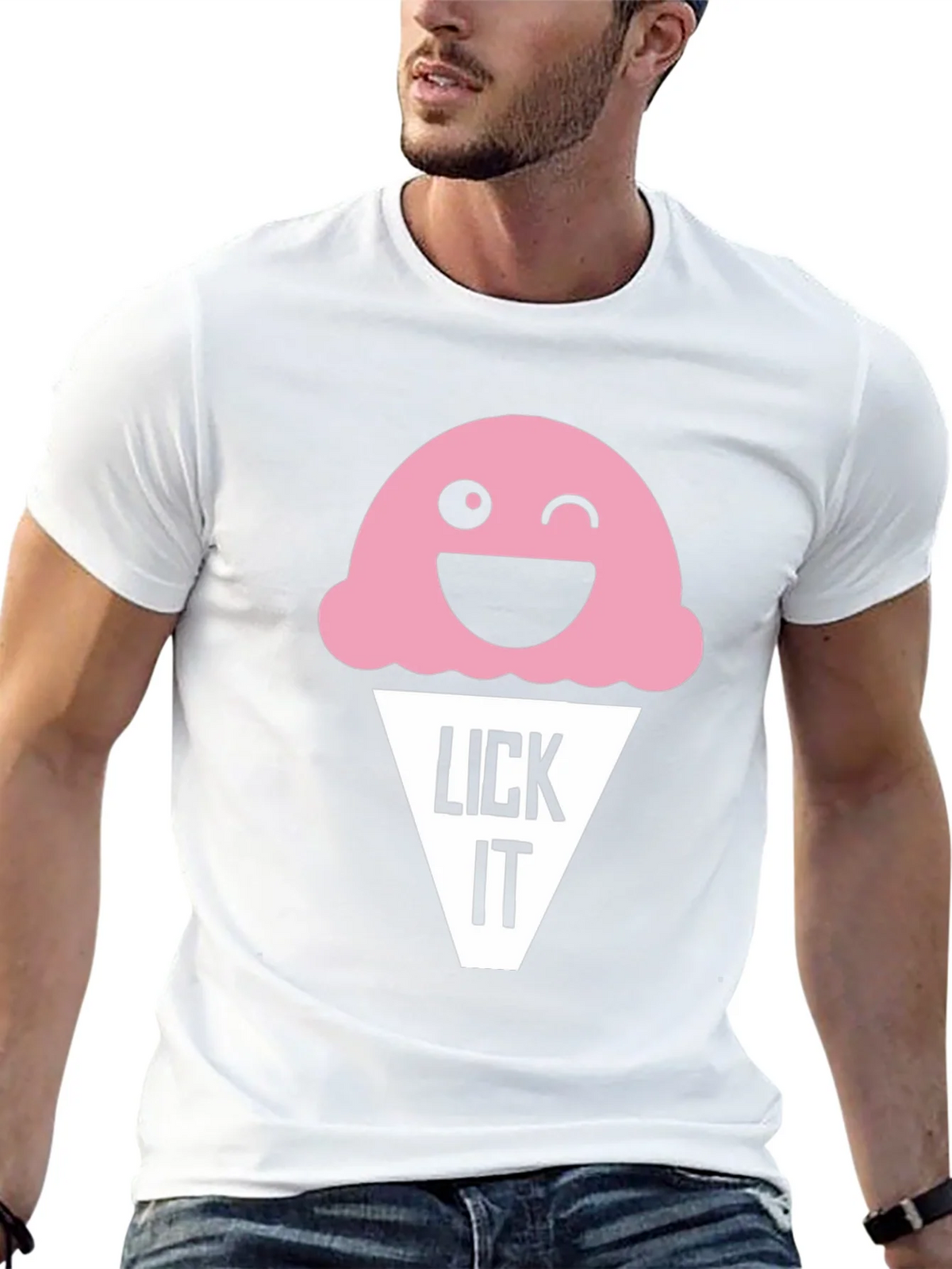 Funny Lick It Ice Cream Graphic Tee product image 4