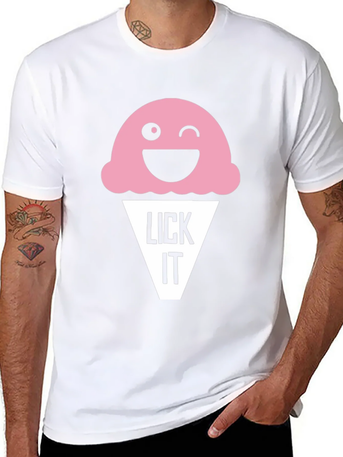 Funny Lick It Ice Cream Graphic Tee product image 10