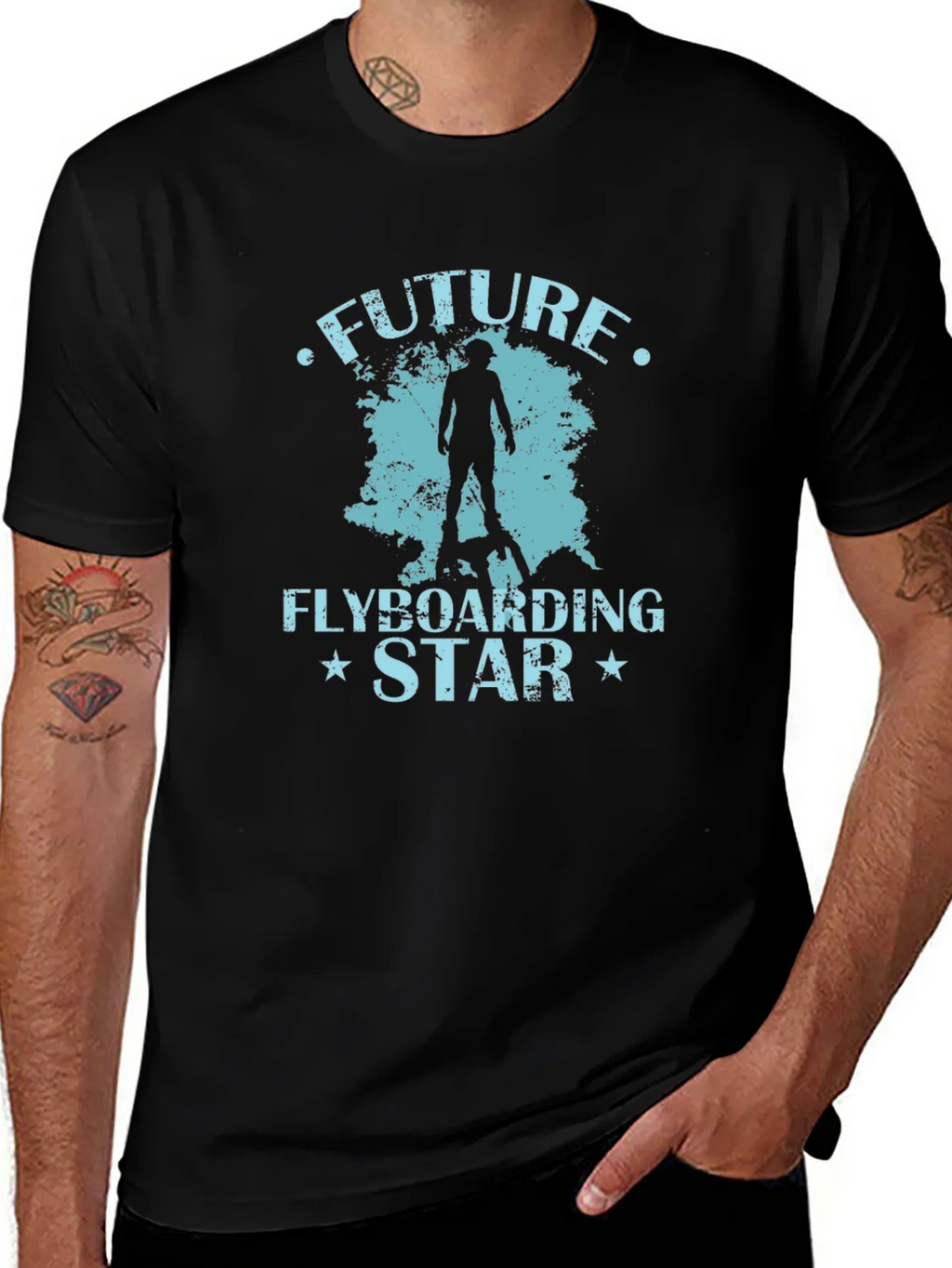 Future Flyboarding Star Black T-Shirt product image 1