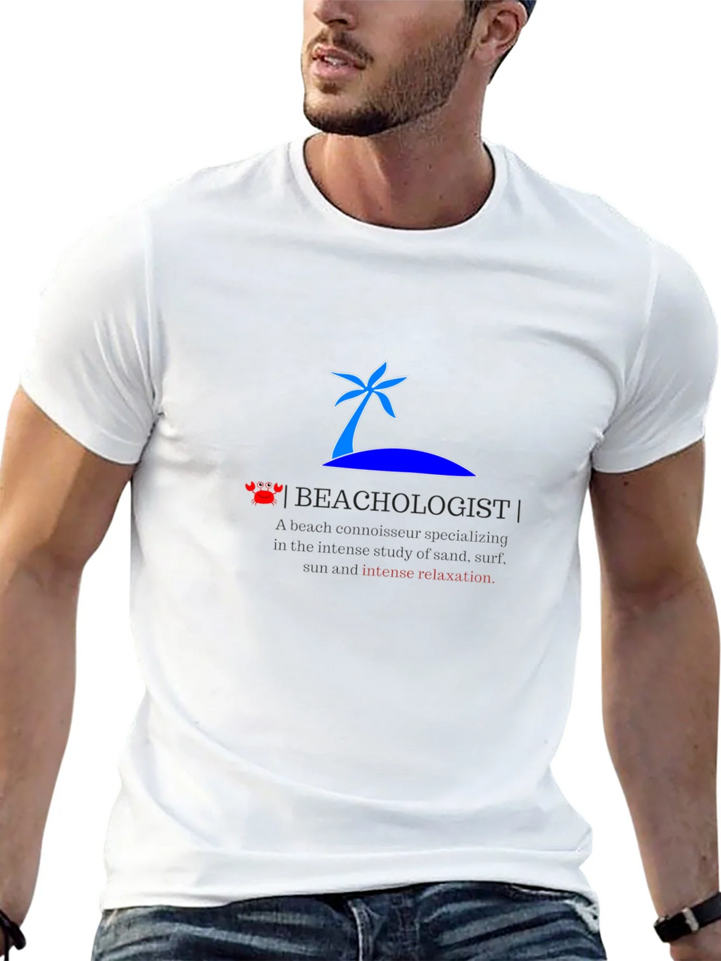 Beachologist Mens T-Shirt - Relax on Island product image 4