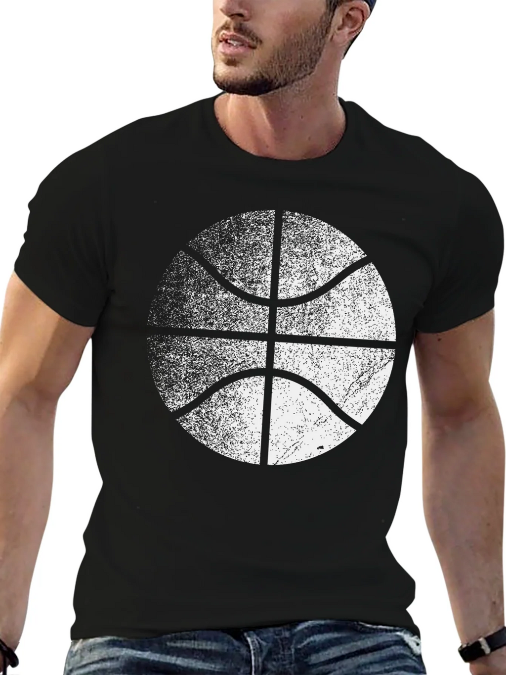 Distressed Basketball Graphic Tee - Cool Sport Shirt product image 9