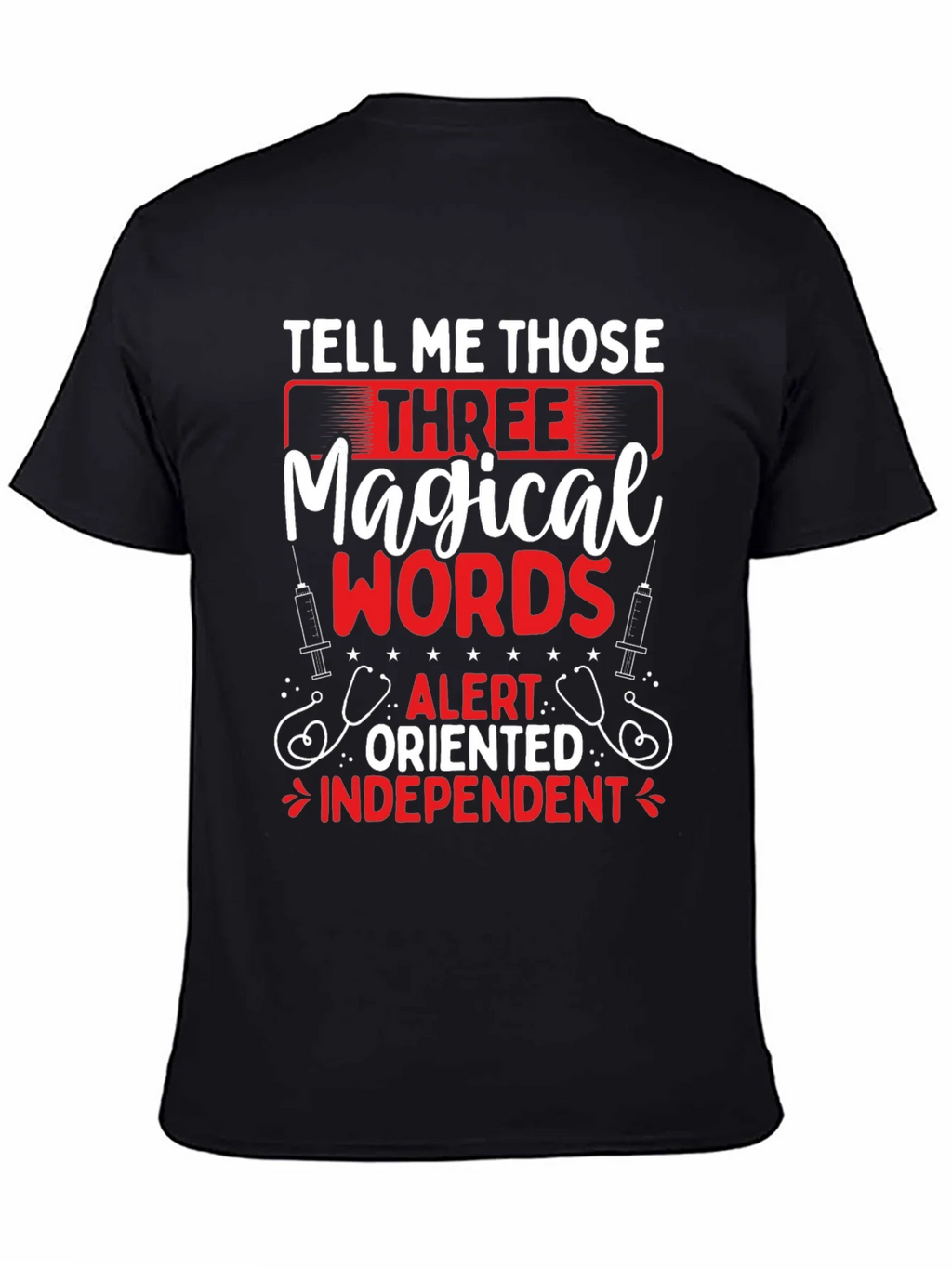 Magical Words Nurse T-Shirt - Black product image 7