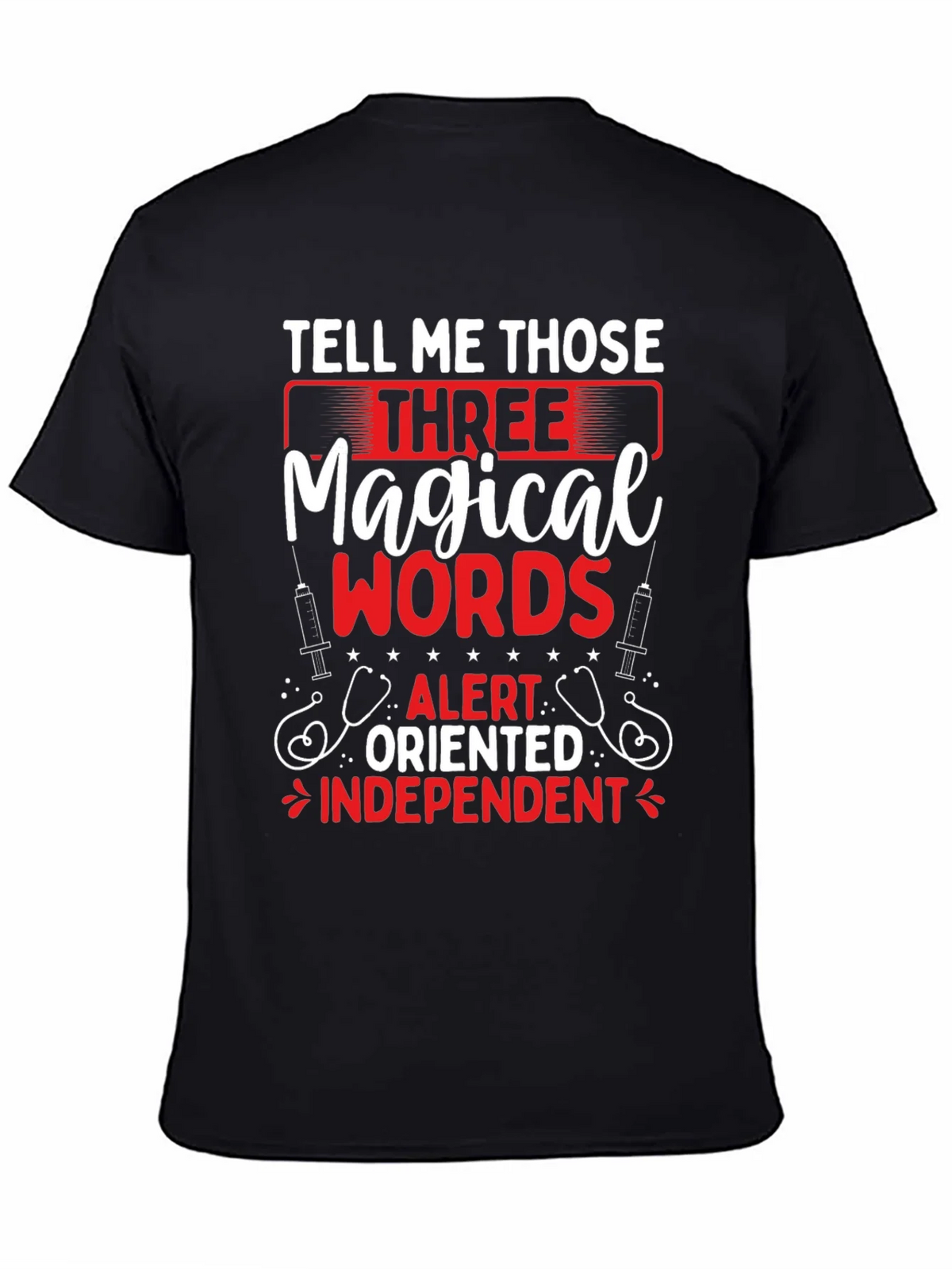 Magical Words Nurse T-Shirt - Black product image 7