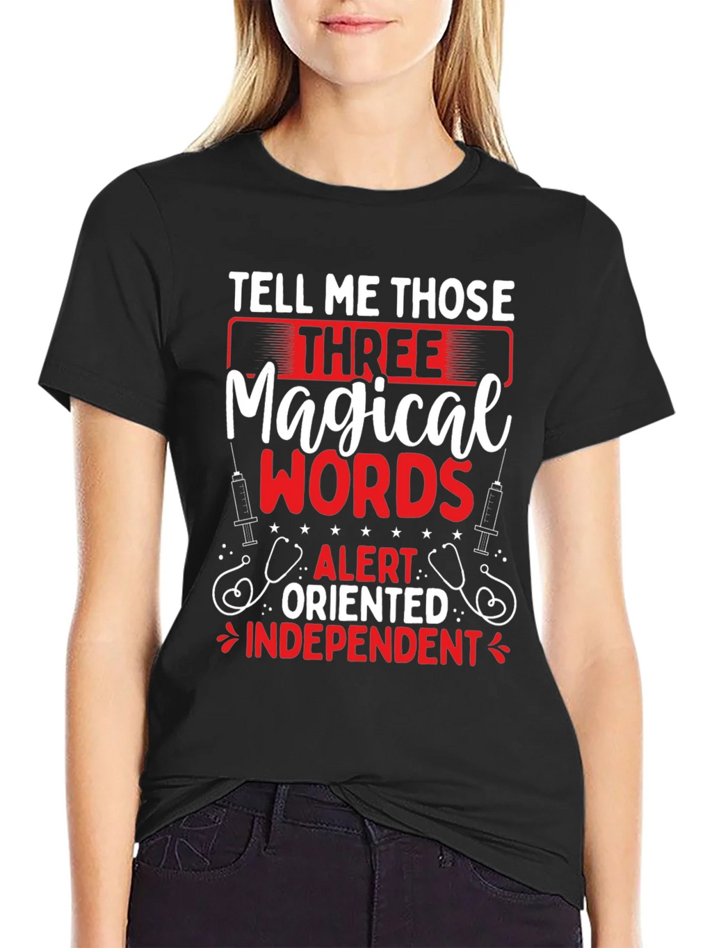 Magical Words Nurse T-Shirt - Black product image 5