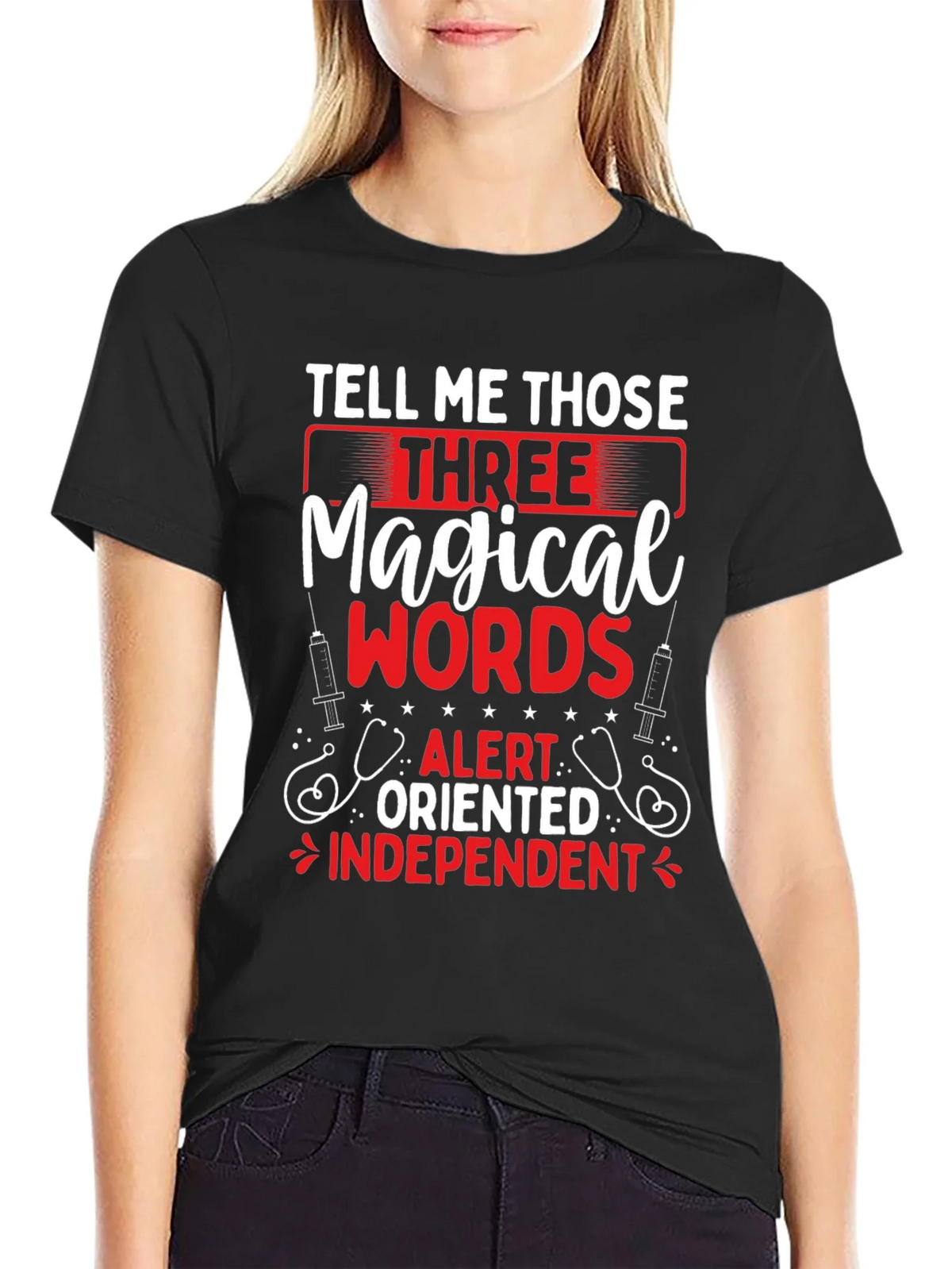 Magical Words Nurse T-Shirt - Black product image 5