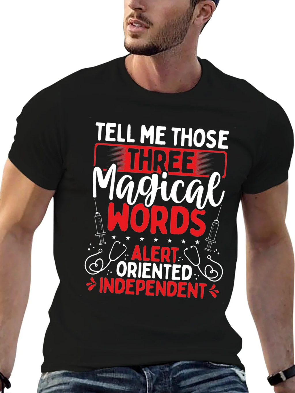 Magical Words Nurse T-Shirt - Black product image 9