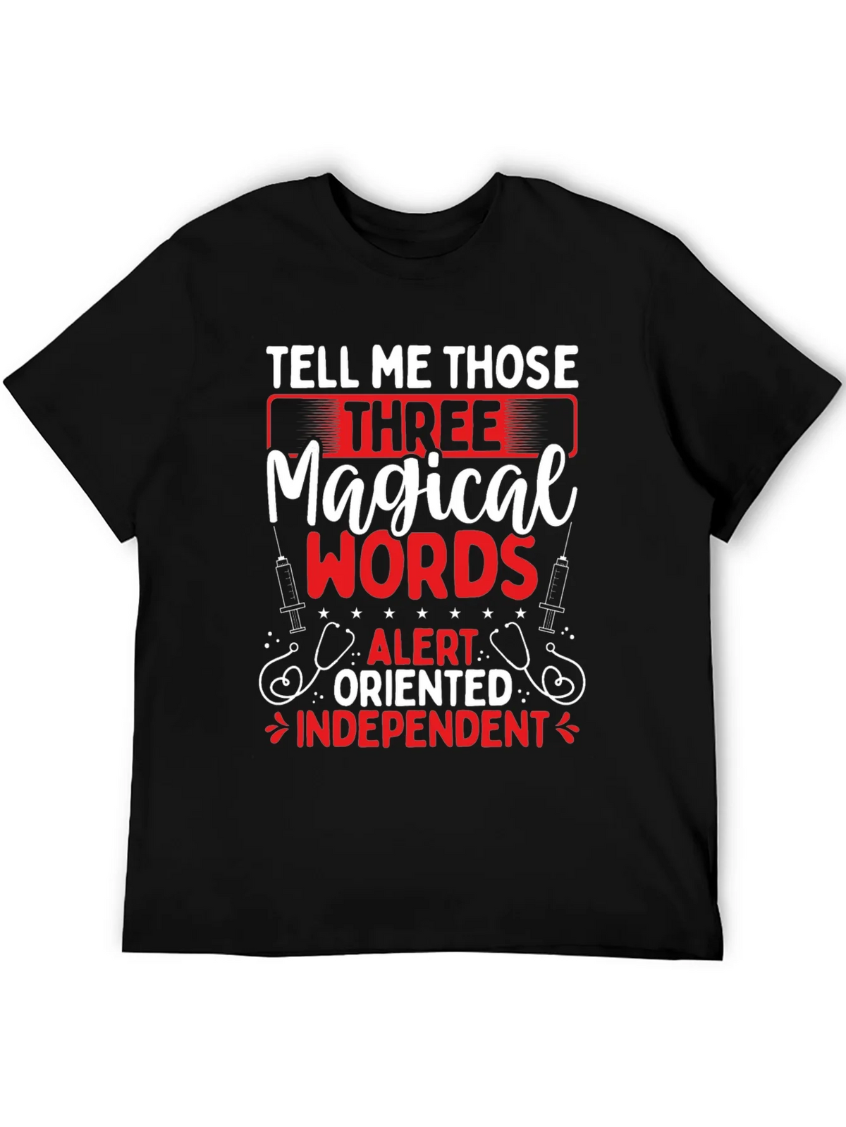 Magical Words Nurse T-Shirt - Black product image 8