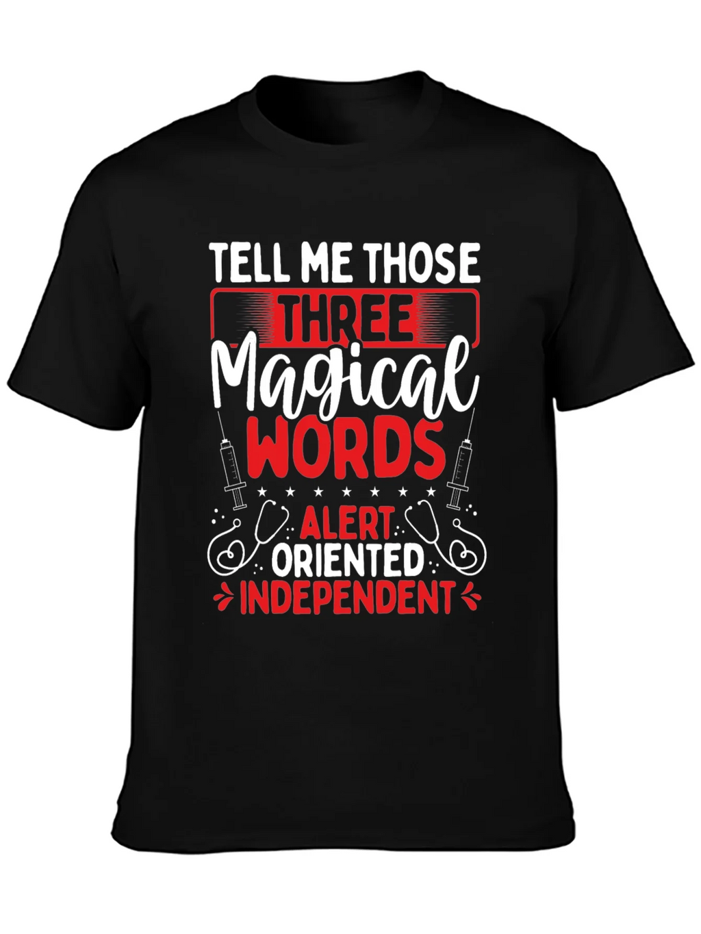Magical Words Nurse T-Shirt - Black product image 6